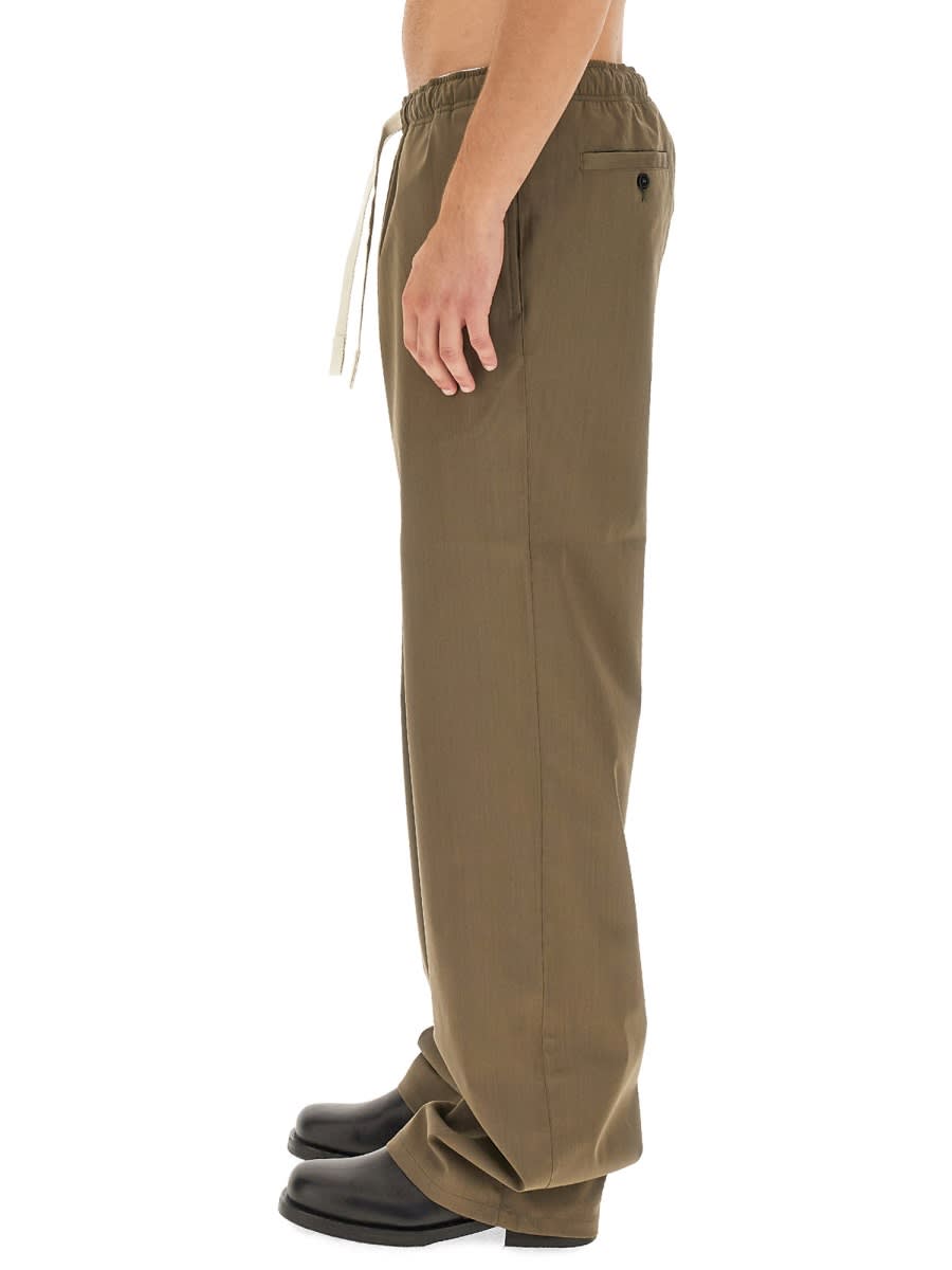 Shop Palm Angels Monogram Pants In Military Green