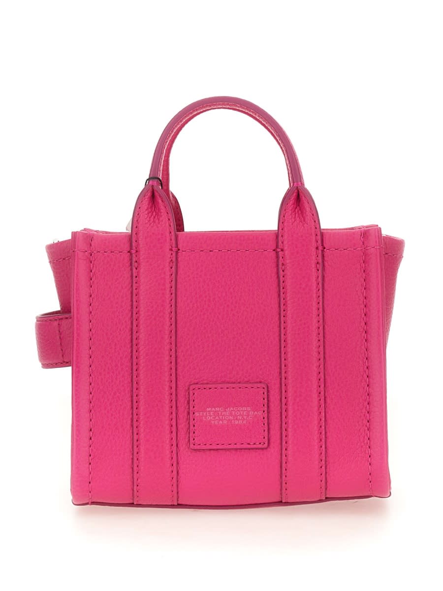 Shop Marc Jacobs The Tote Crossbody Bag In Fuchsia