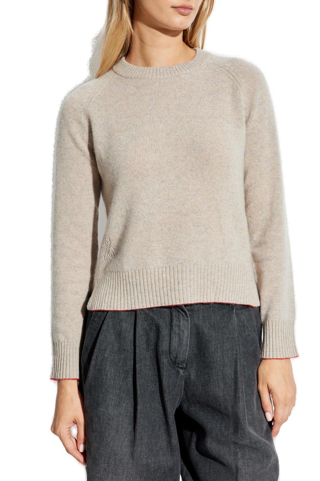 Shop Zadig &amp; Voltaire Sourcy Crewneck Jumper In Latte