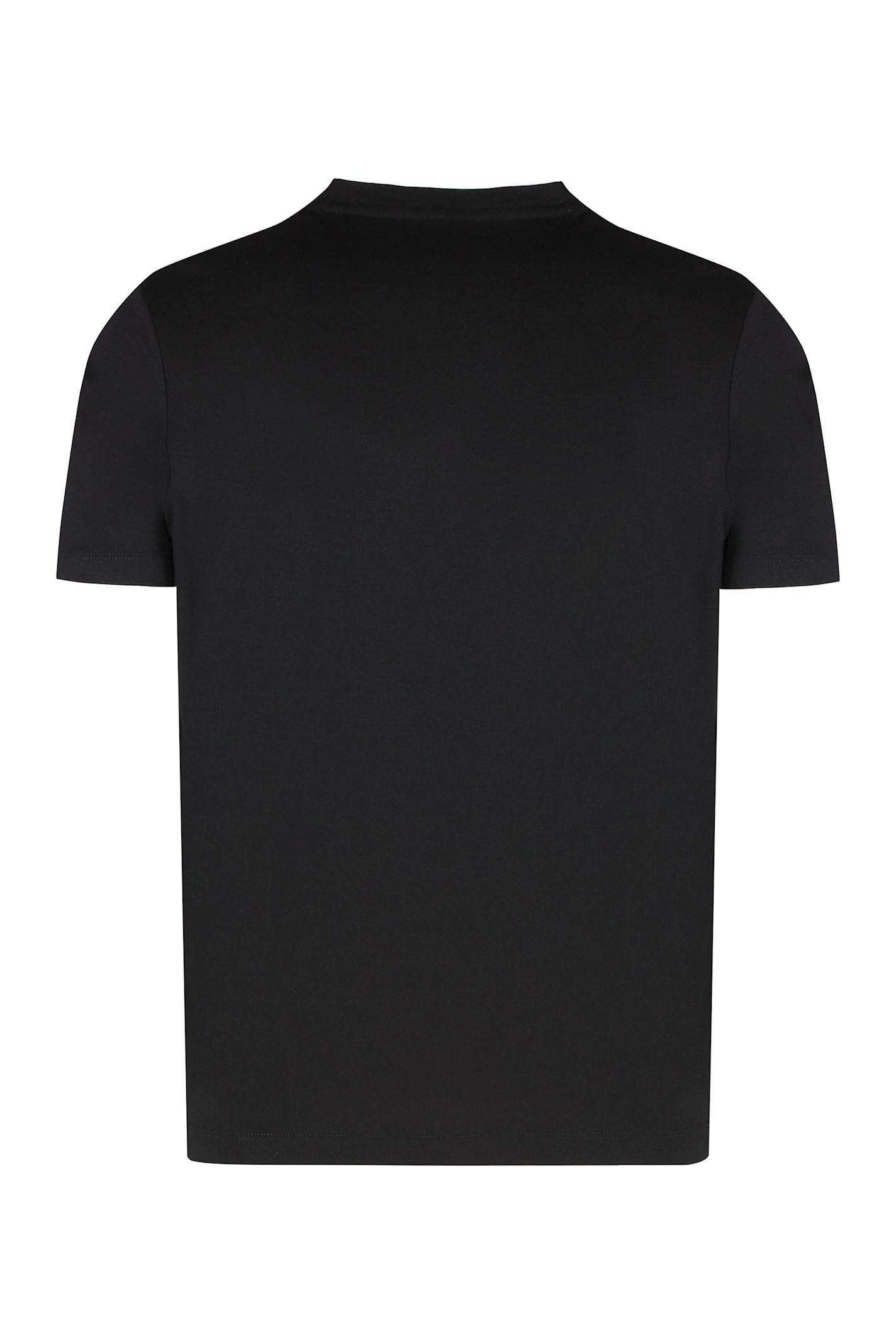 Paul&amp;shark T-shirt In Cotton Jersey With Logo Print In Black