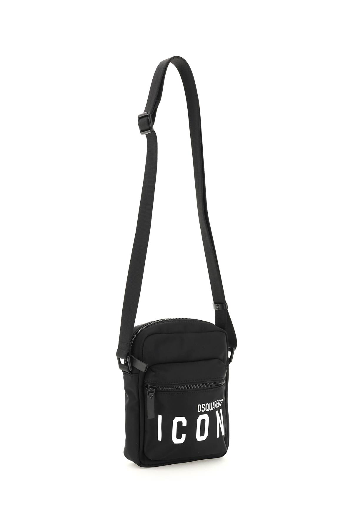 Shop Dsquared2 Nylon Icon Crossbody Bag In Nero Nero (black)