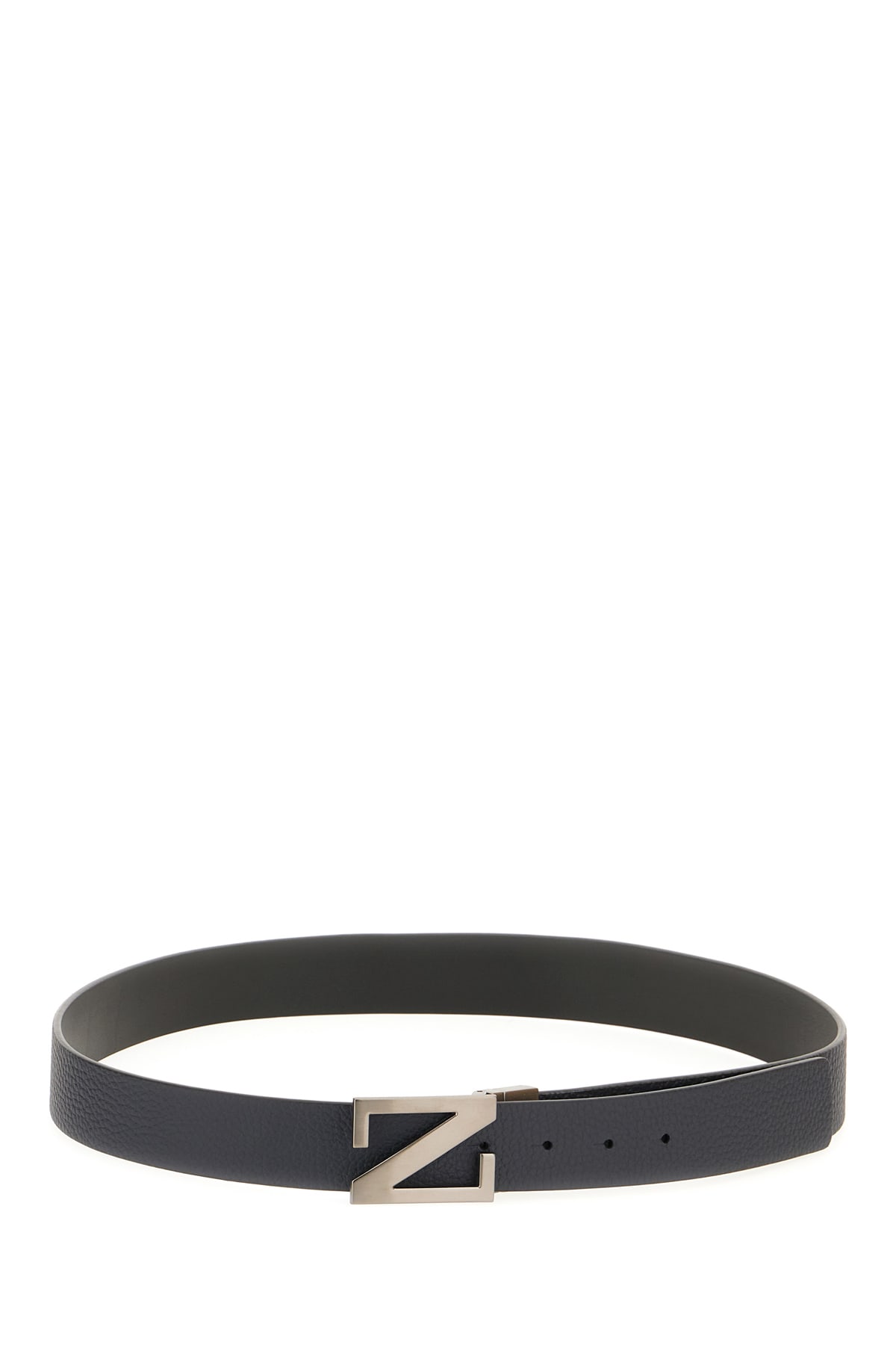 Zegna Adjustable Buckle Textured Belt