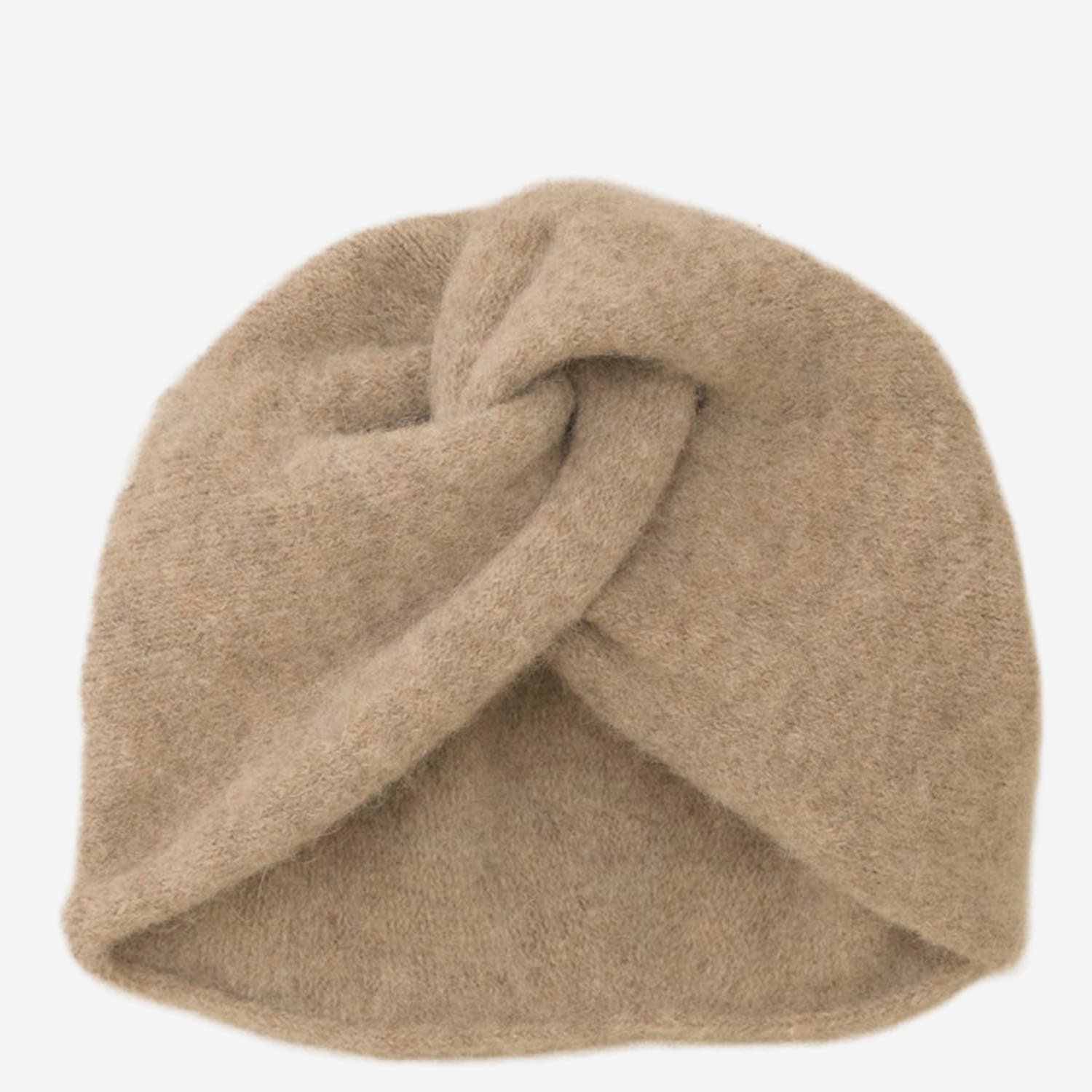 Lauren Manoogian Alpaca Blend Hat With Twisted Front In Brown