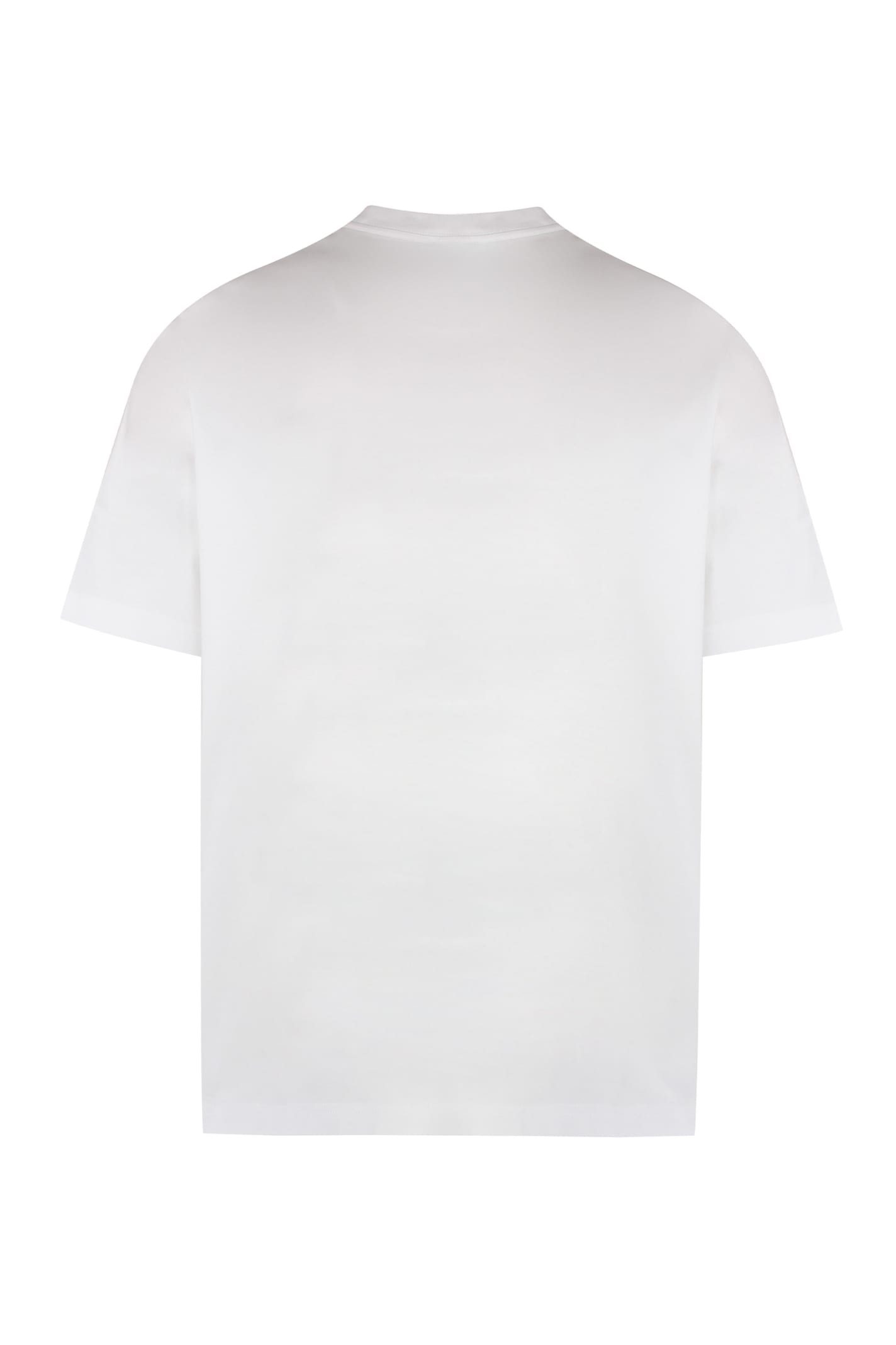 Shop Lanvin Logo Cotton T-shirt In White