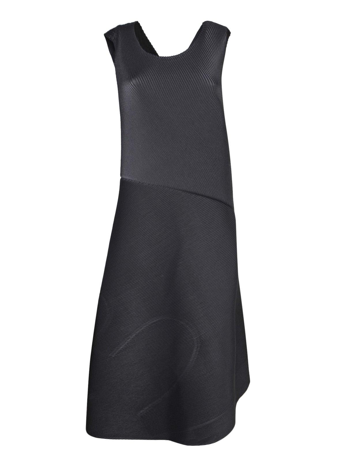 Sleeveless Asymmetric Midi Dress