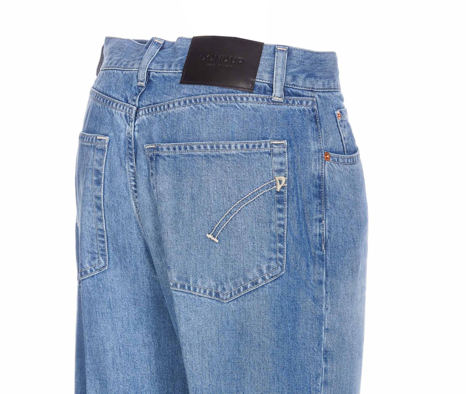 Shop Dondup Amber Denim Jeans In Blue