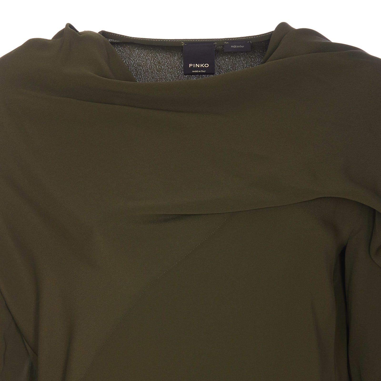 Shop Pinko Blok Blouse In Green