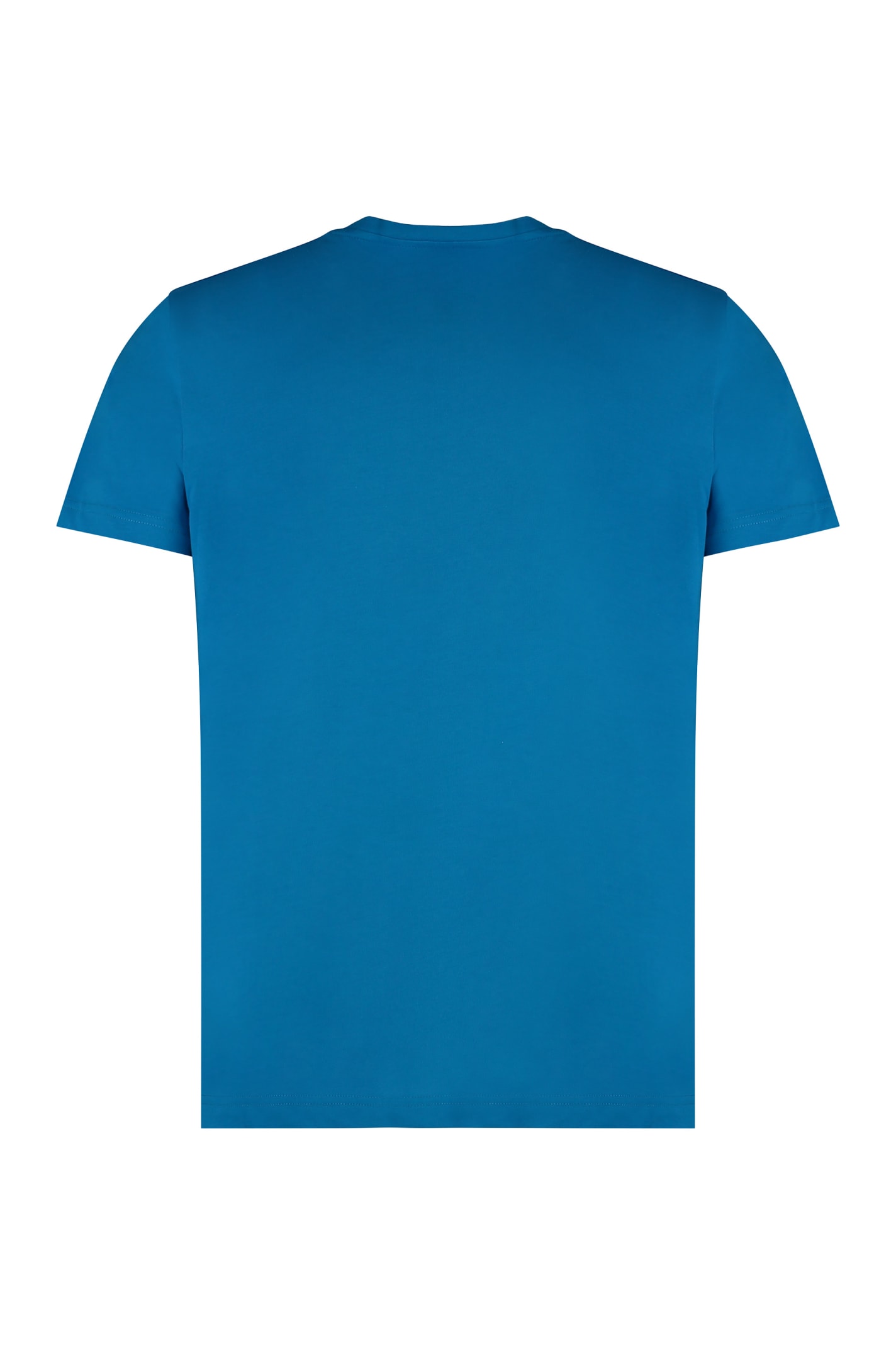 Shop K-way Edouard Cotton Crew-neck T-shirt In Light Blue