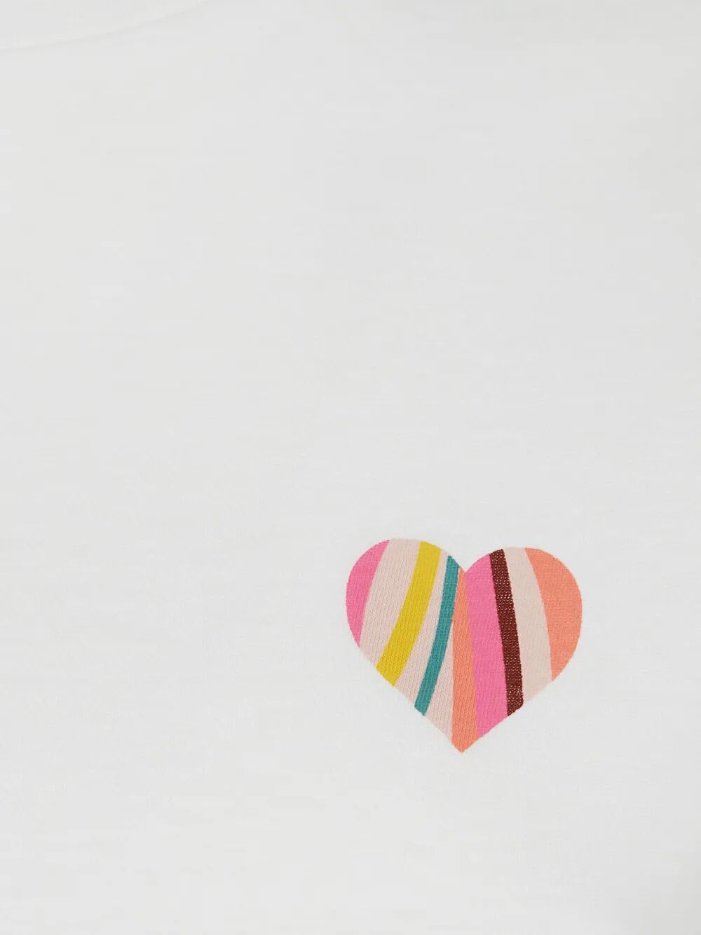 Ps By Paul Smith Womens Heart T-shirt In White