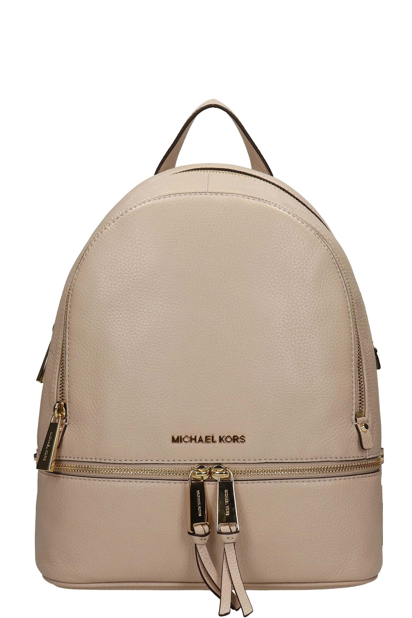 Michael Kors Backpack In Rose-pink Leather