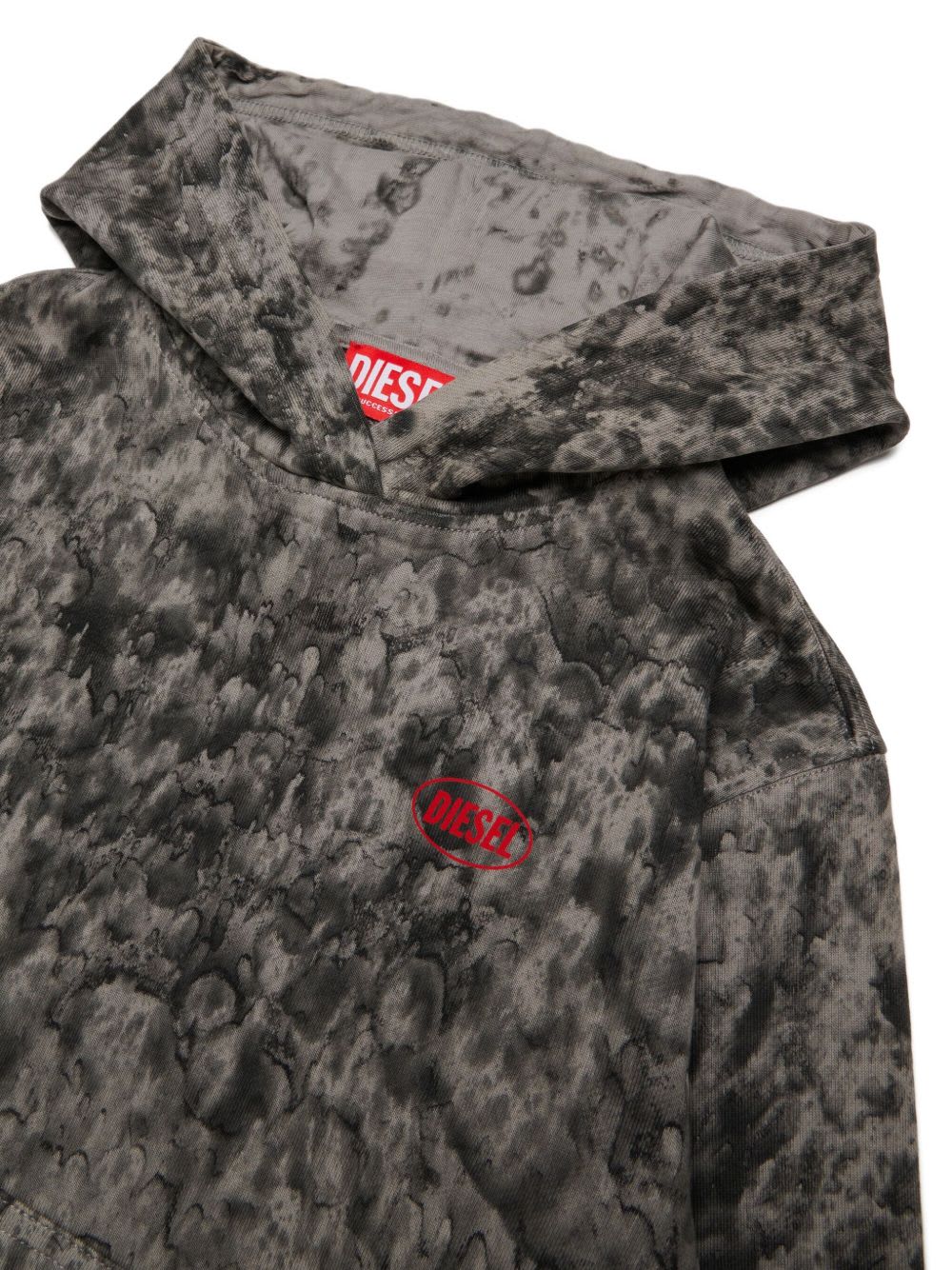 Diesel Kids S-boxt Hoodie In Gray