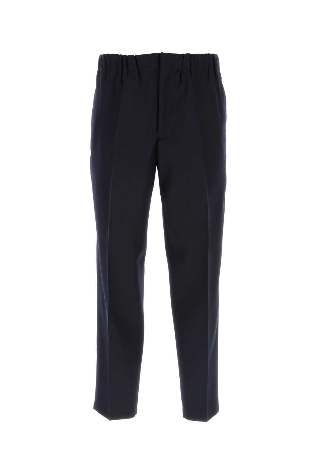 Jil Sander Streamlined Wool Blend Trousers In 401