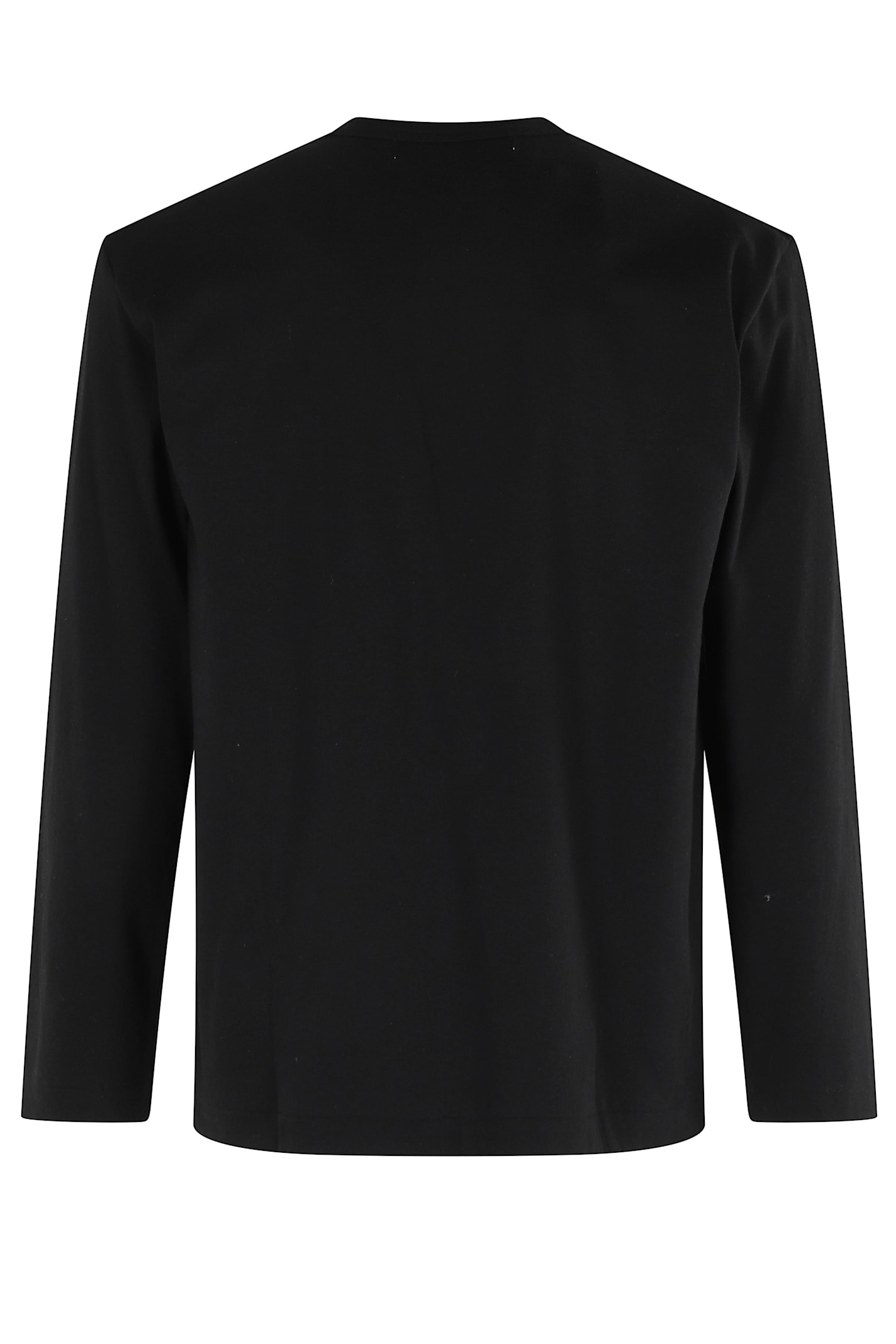 Comme Des Garçons Play Tshirt Red Emblem In Black