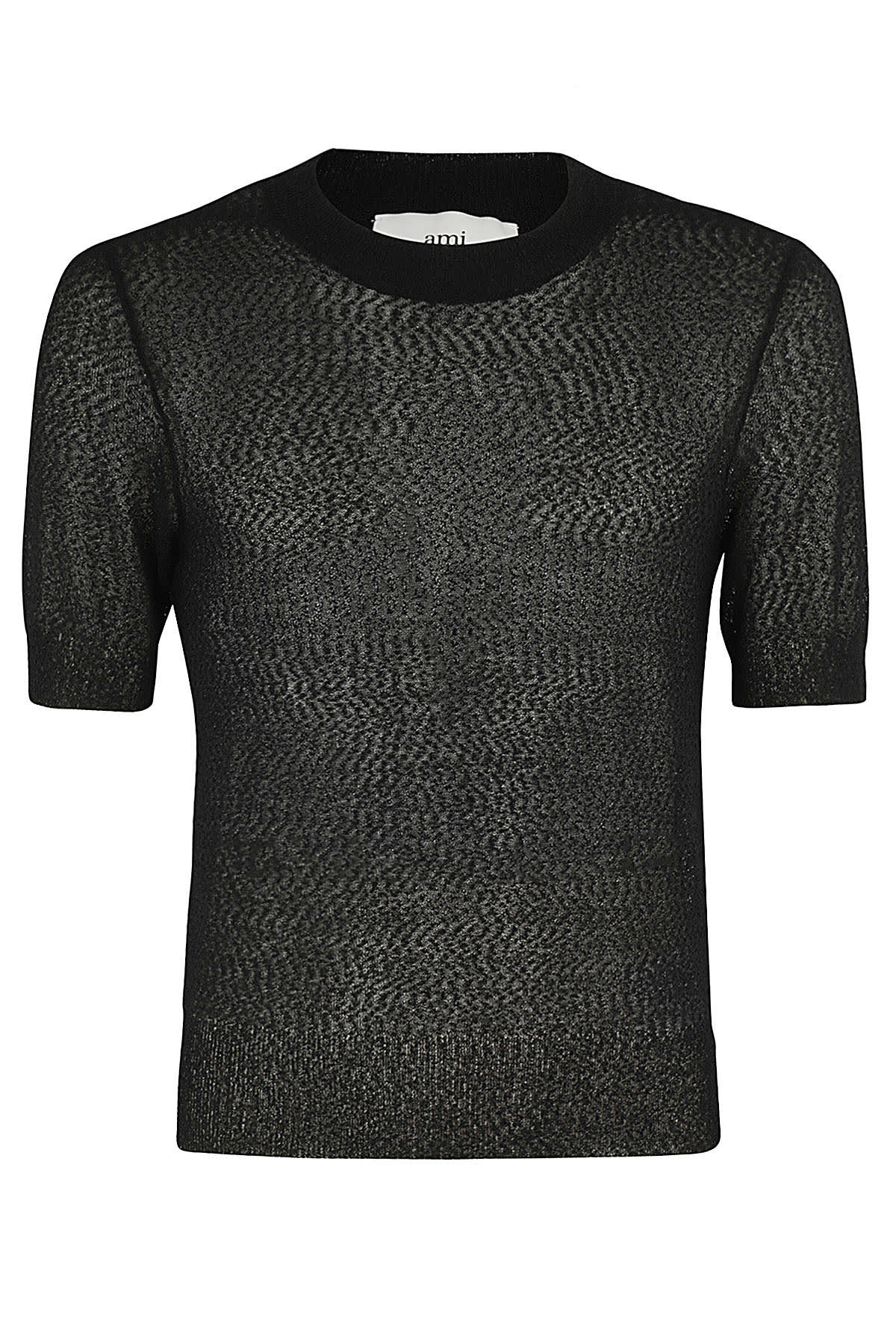 Shop Ami Alexandre Mattiussi Crewneck Tshirt In Black