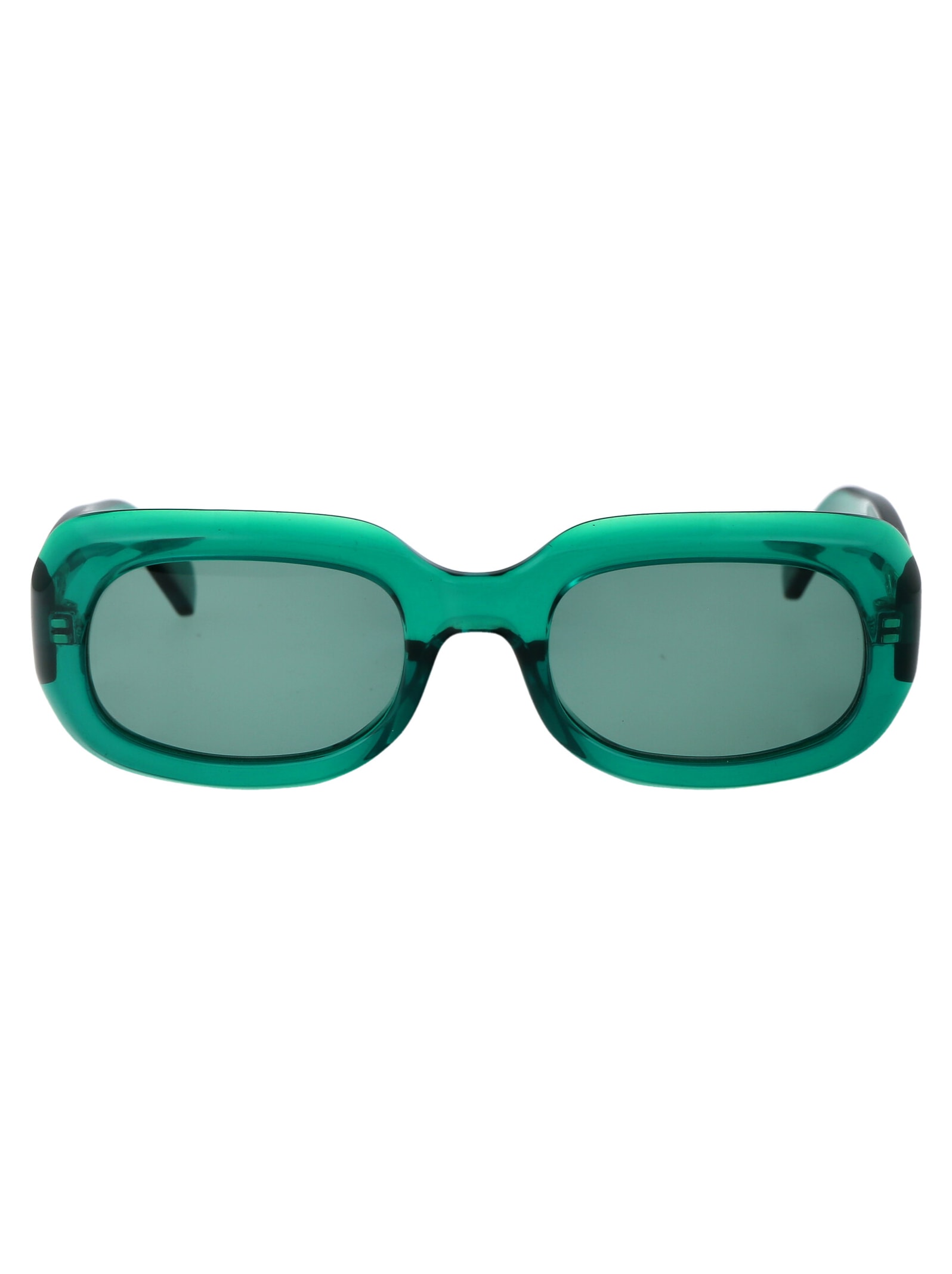 Shop Longchamp Lo716s Sunglasses In 303 Green