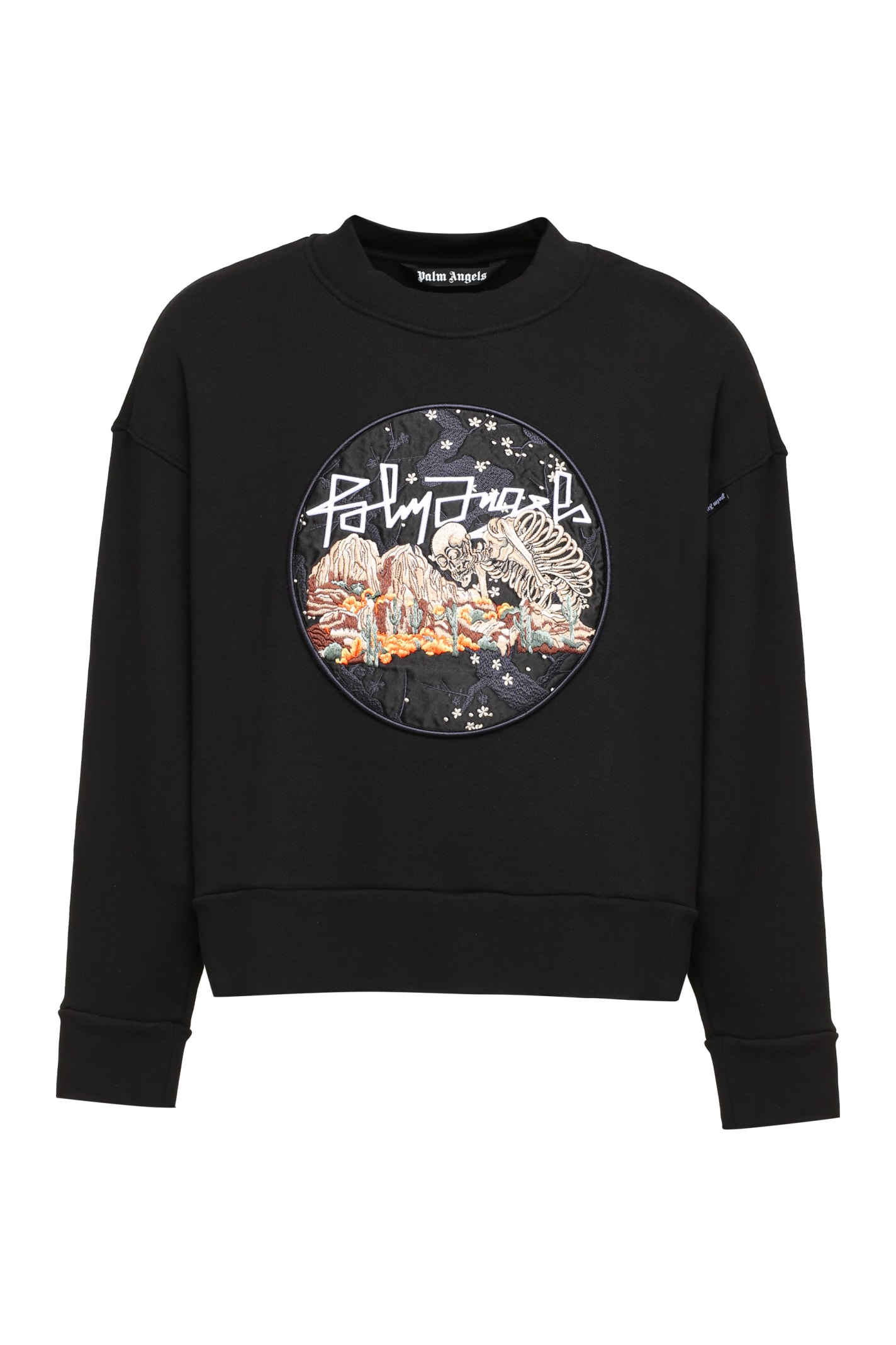 Palm Angels Embroidered Patch Oversize Sweatshirt