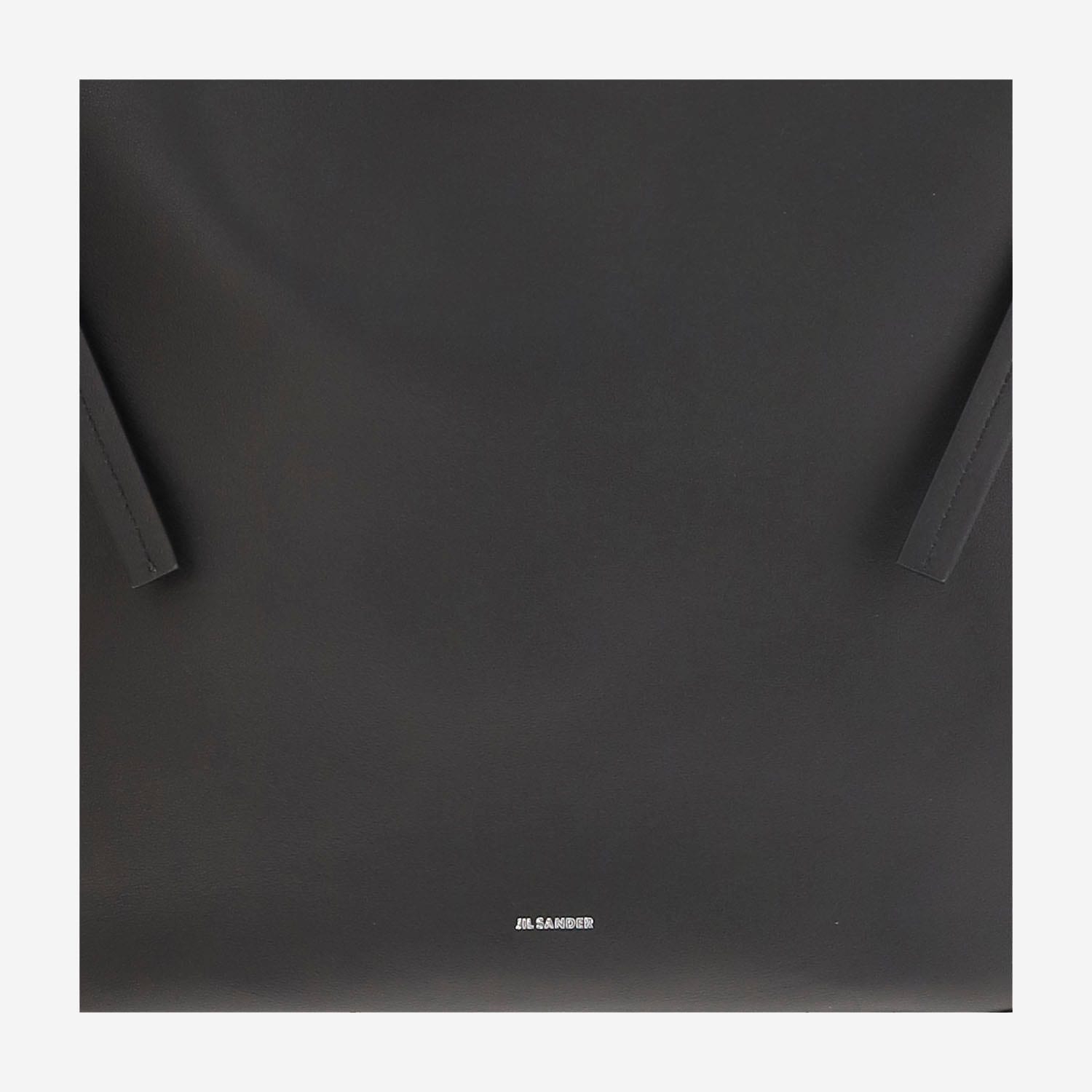 Jil Sander Borsa A Mano Knot Mini In Pelle Nera  Donna In Gray