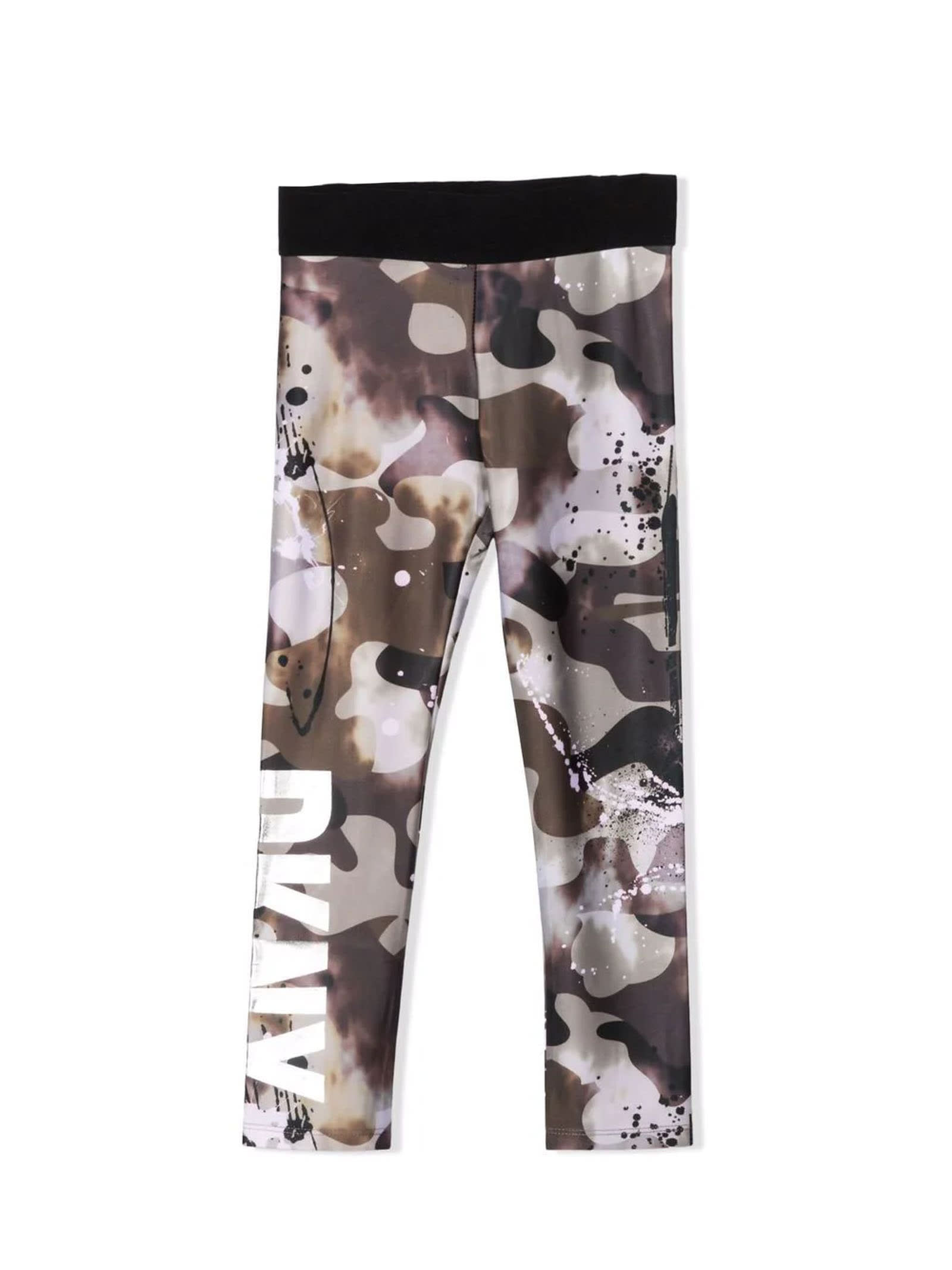 DKNY Camouflage-print Fleece Leggings