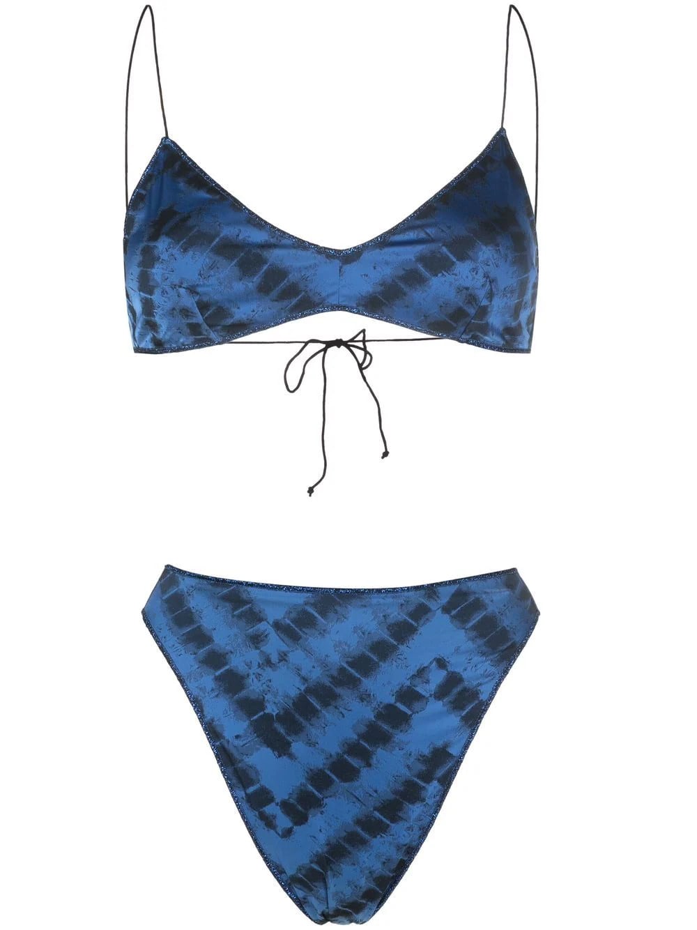 Oseree Blue Safari Bra 90s Bikini