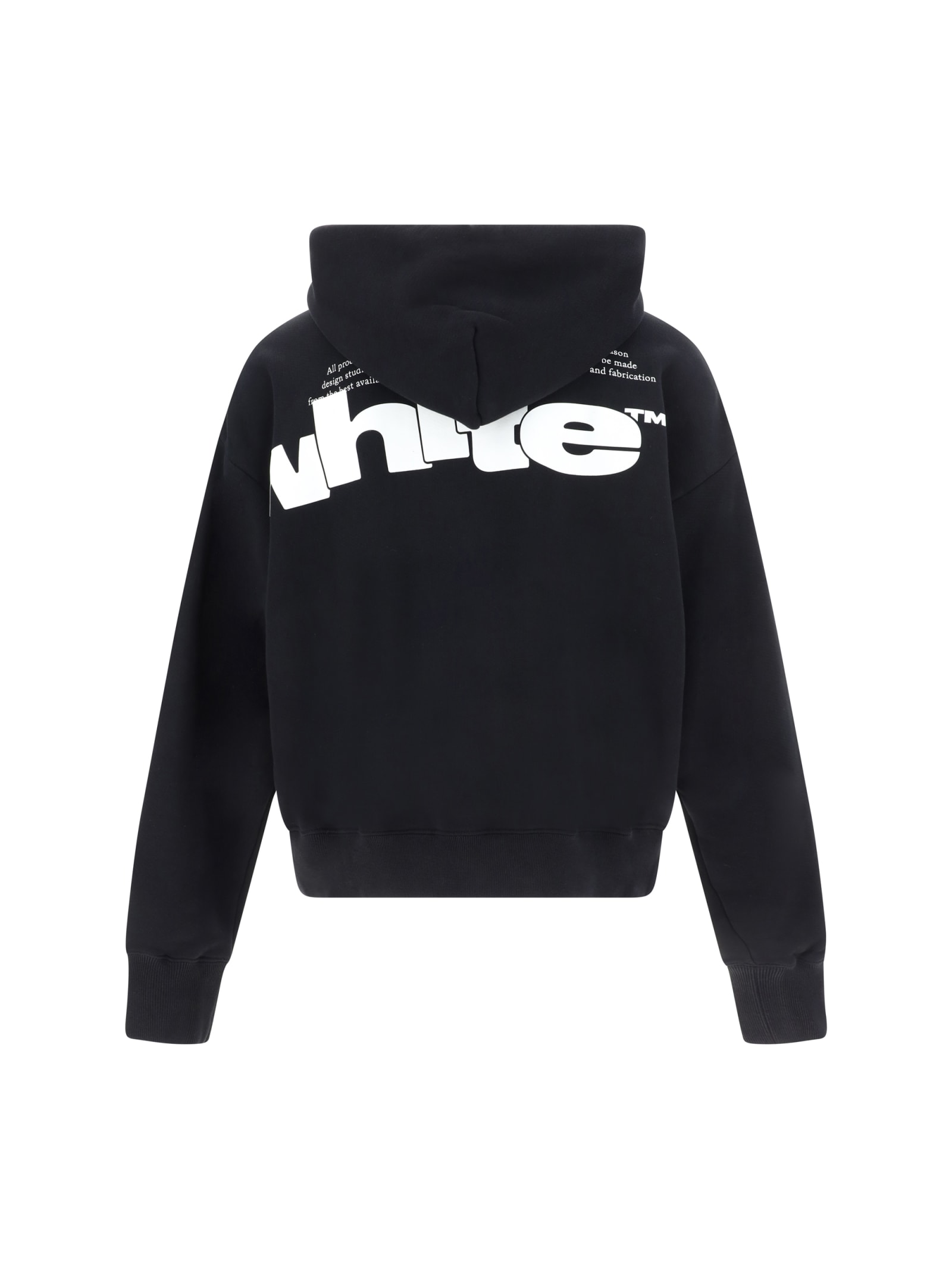 Shop Off-white Hoodie In Black White