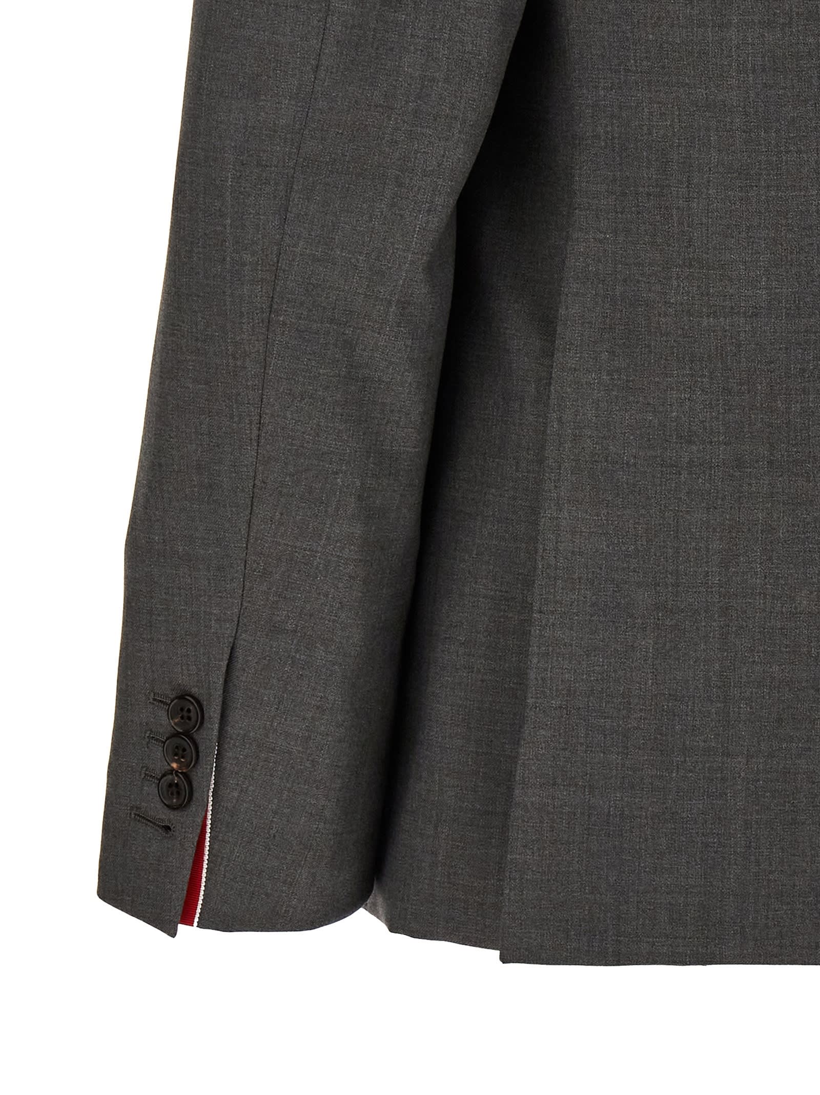 Shop Thom Browne Classic Sport Coat Blazer In Gray