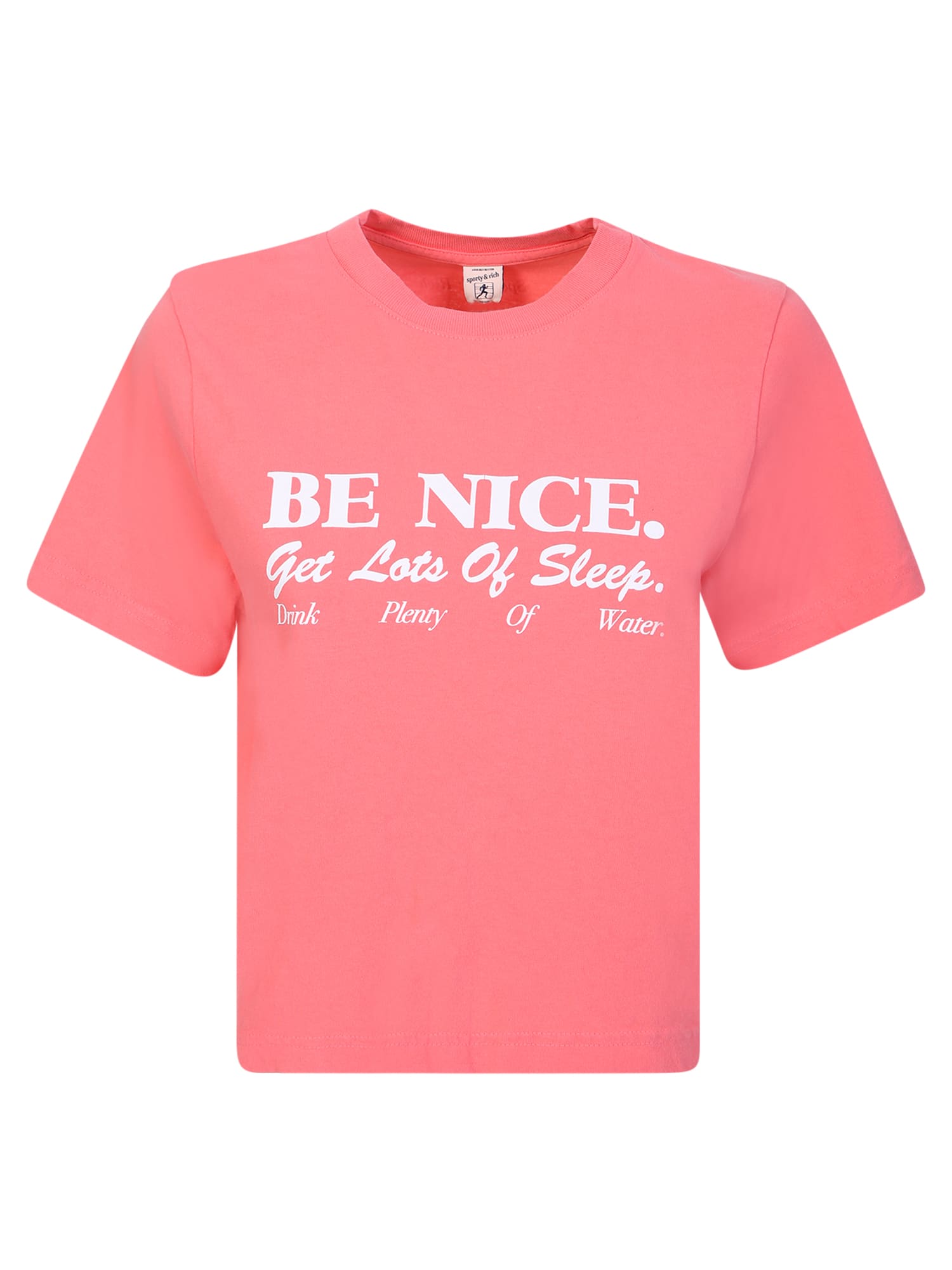 Be Nice Pink Crop T-shirt