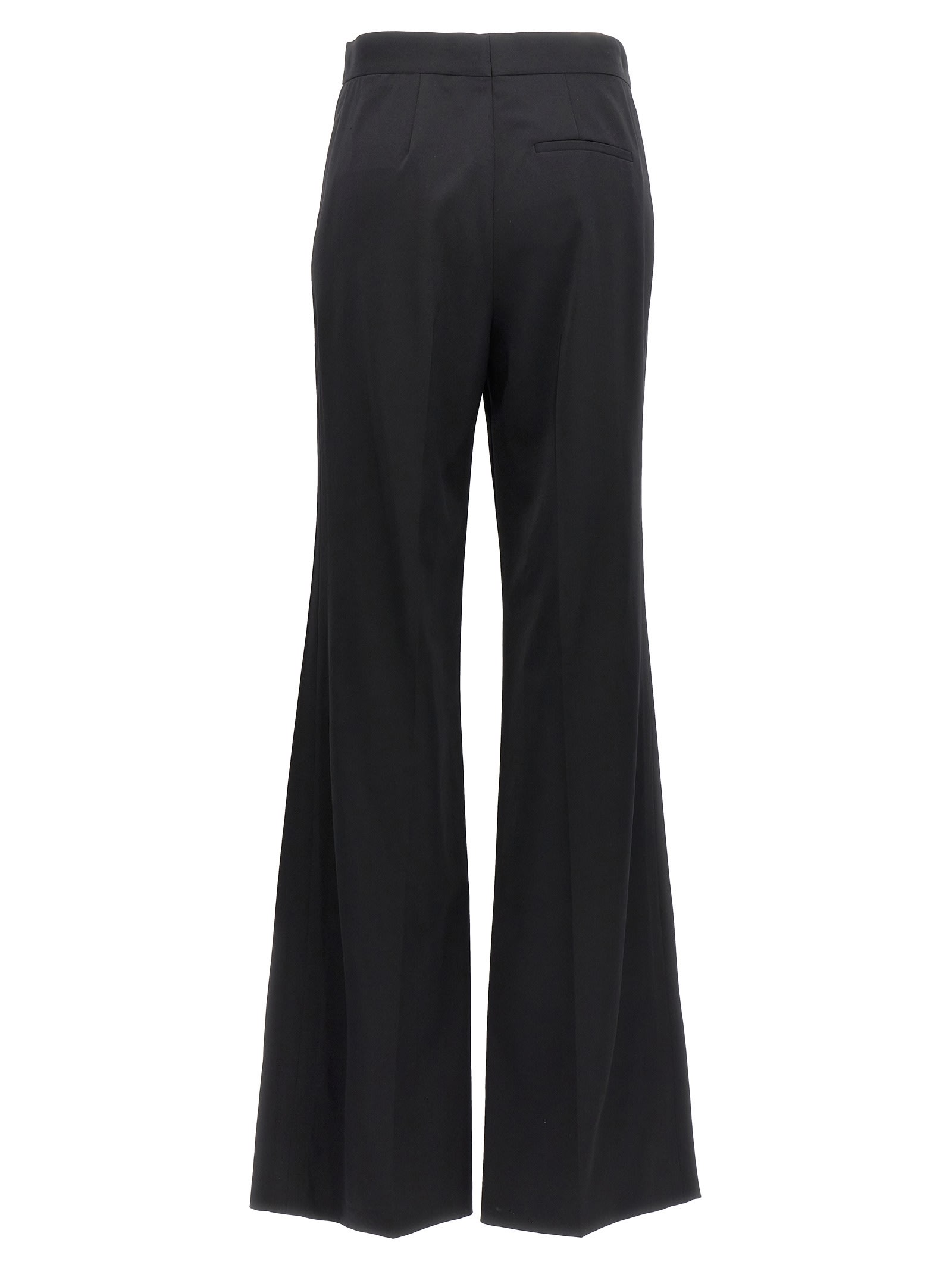 Shop Stella Mccartney Flared Trousers In Black