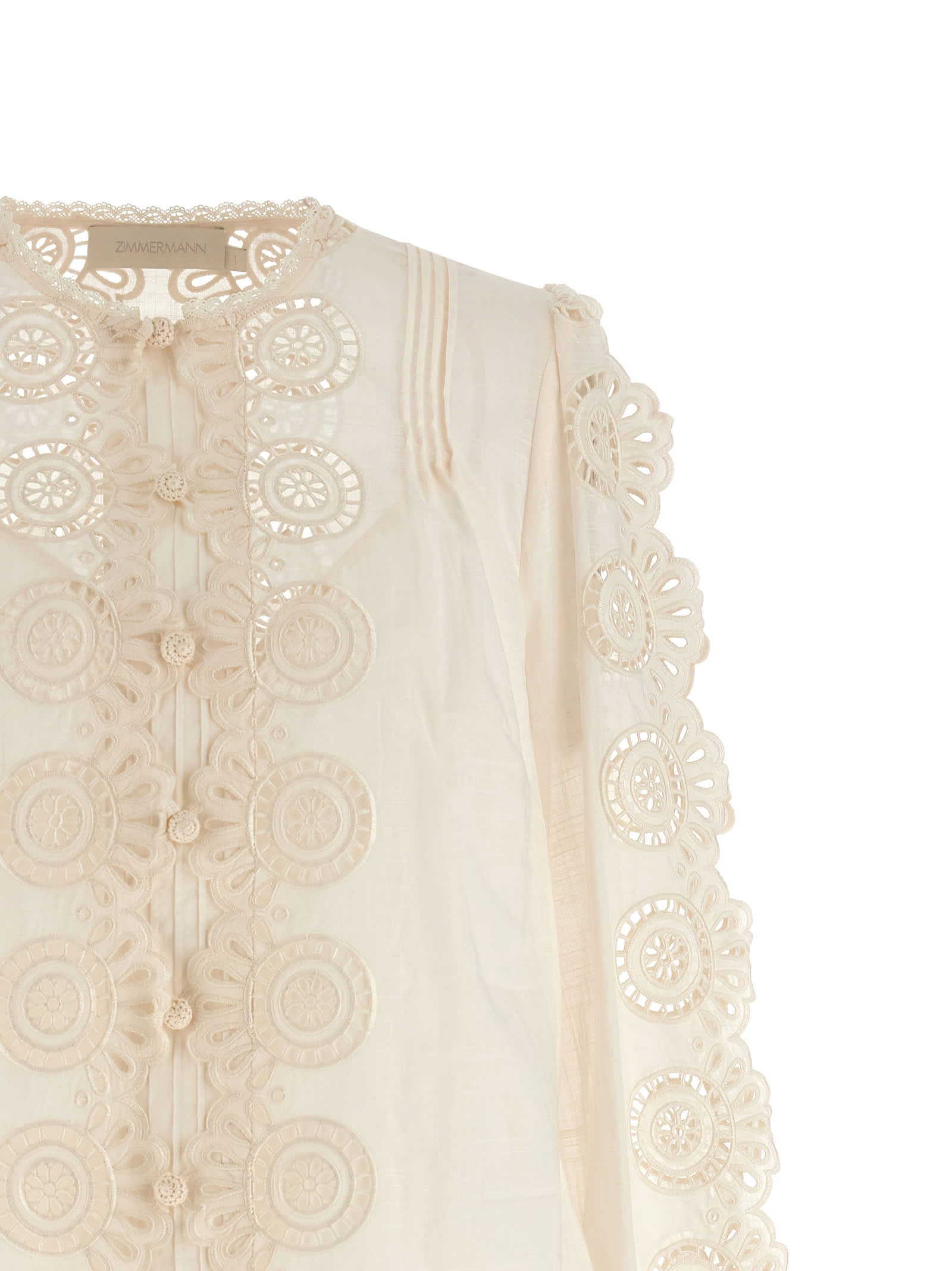 Zimmermann Lucky Shirt And Blouse White In Neutral
