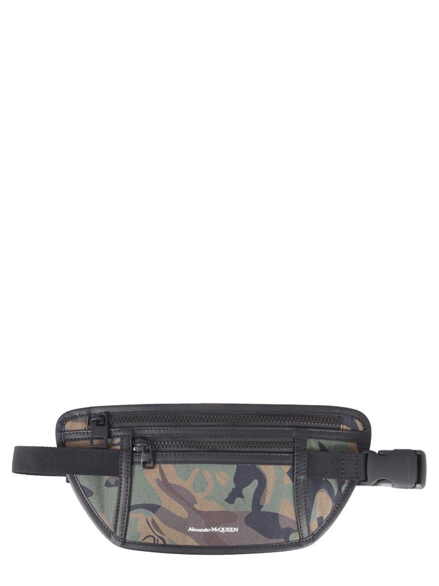 Alexander Mcqueen Camouflage-print Zipped Belt Bag In Multiple Colors