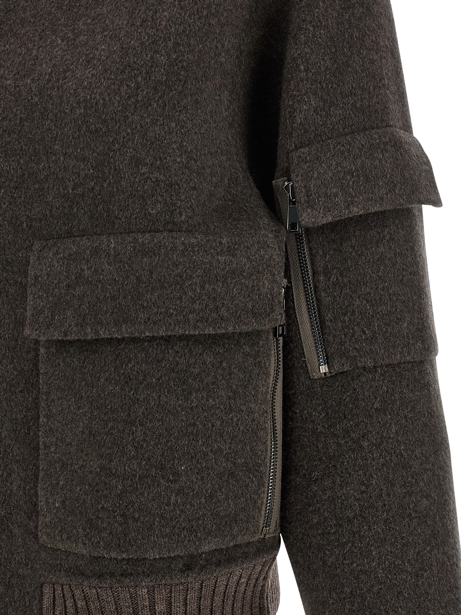 P.a.r.o.s.h Leak25 Bomber Jacket In Brown