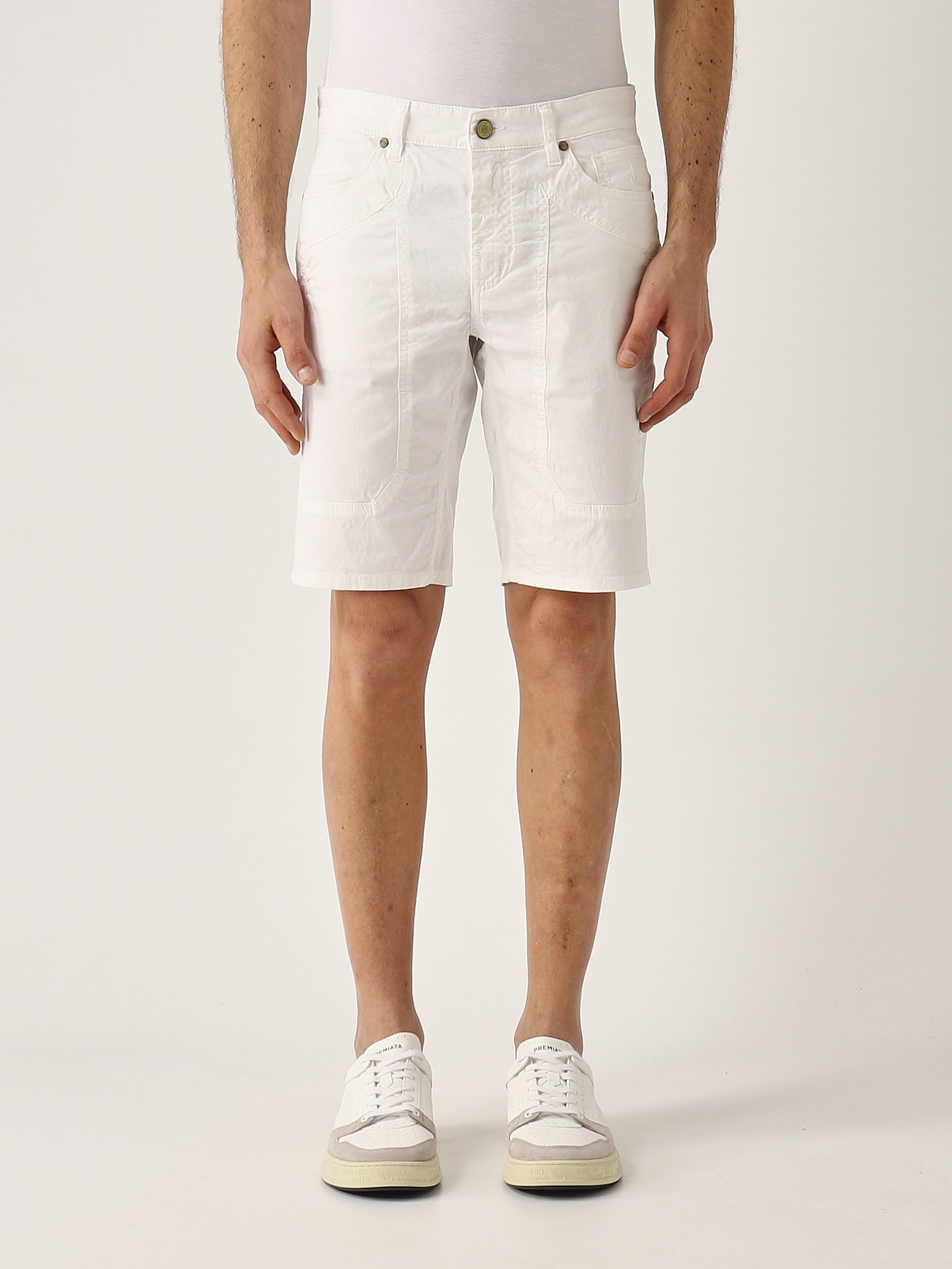 Bermuda Jayden Slim Fit Con Toppa In Raso Ppt No Smeriglio Bermuda