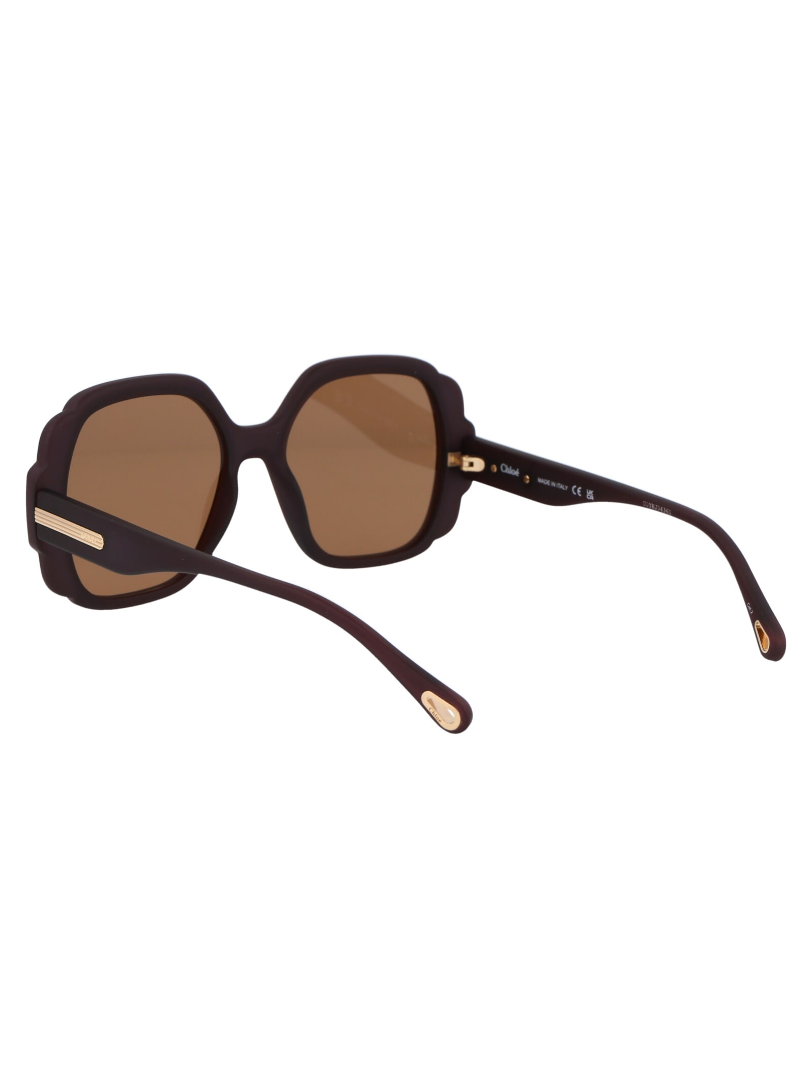 Shop Chloé Ch0121s Sunglasses In 001 Brown Brown Brown