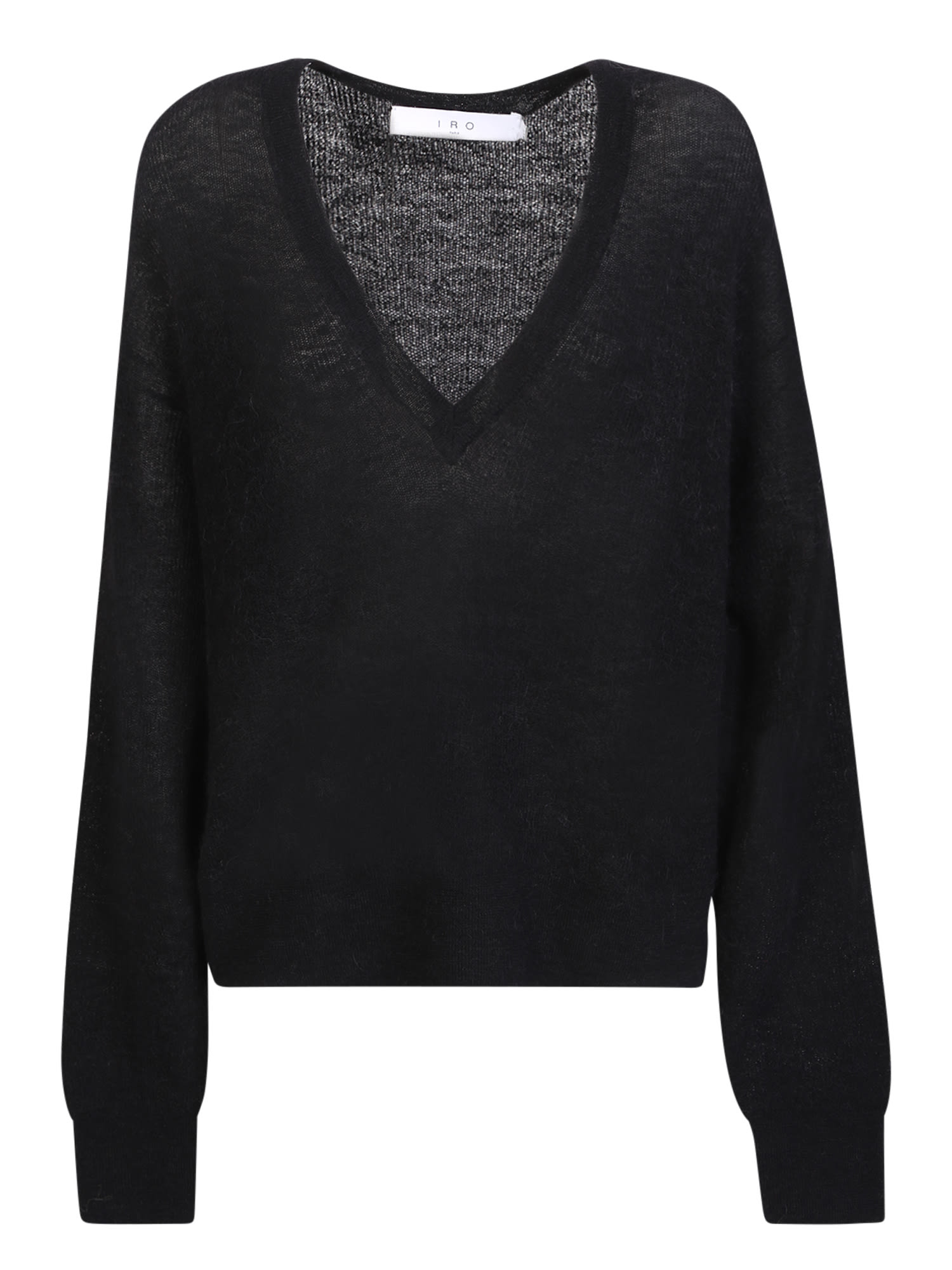 Ball V-neck Sweater Black