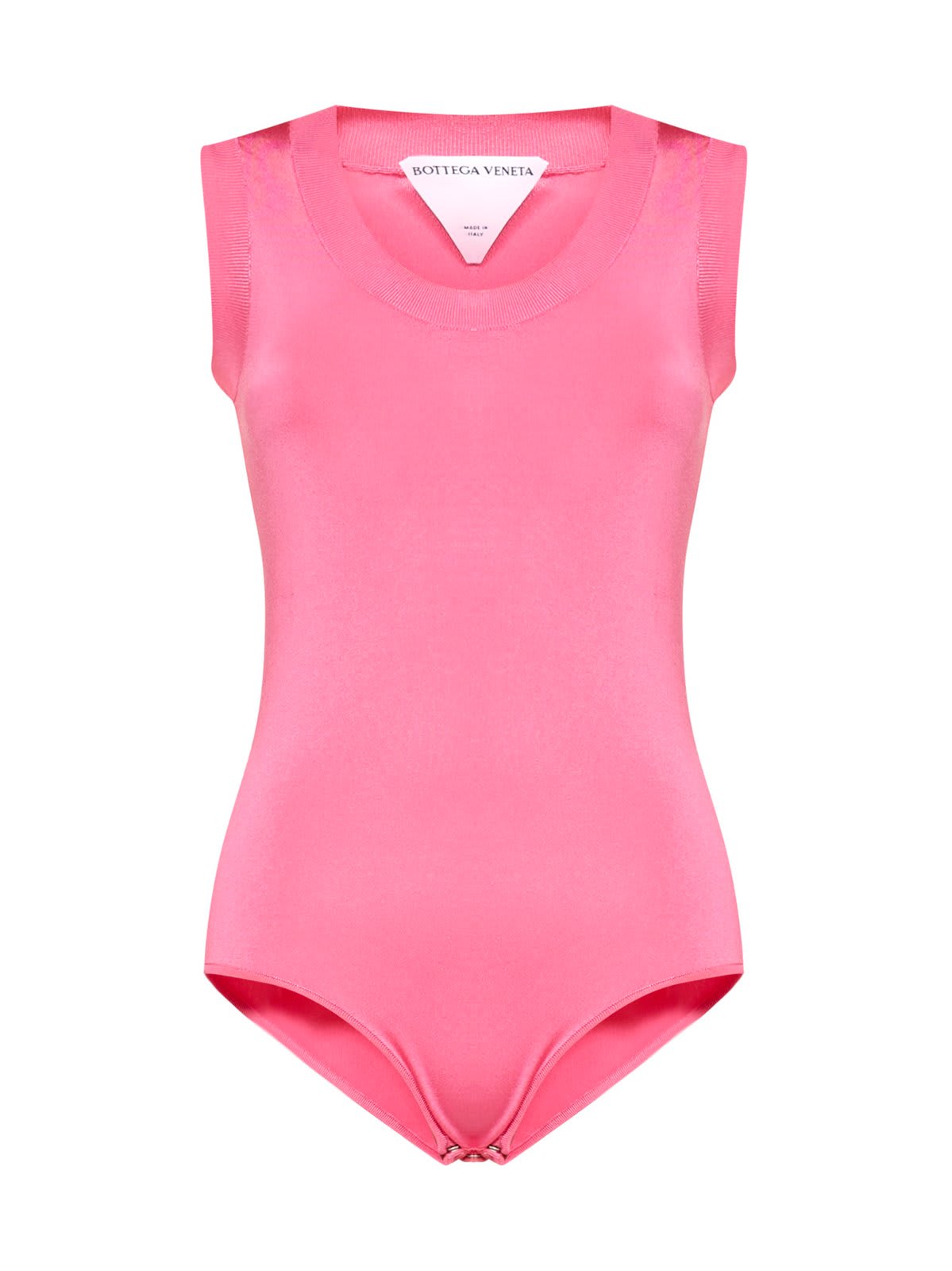 Bottega Veneta Sleeveless Knitted Vest Top In Fuchsia