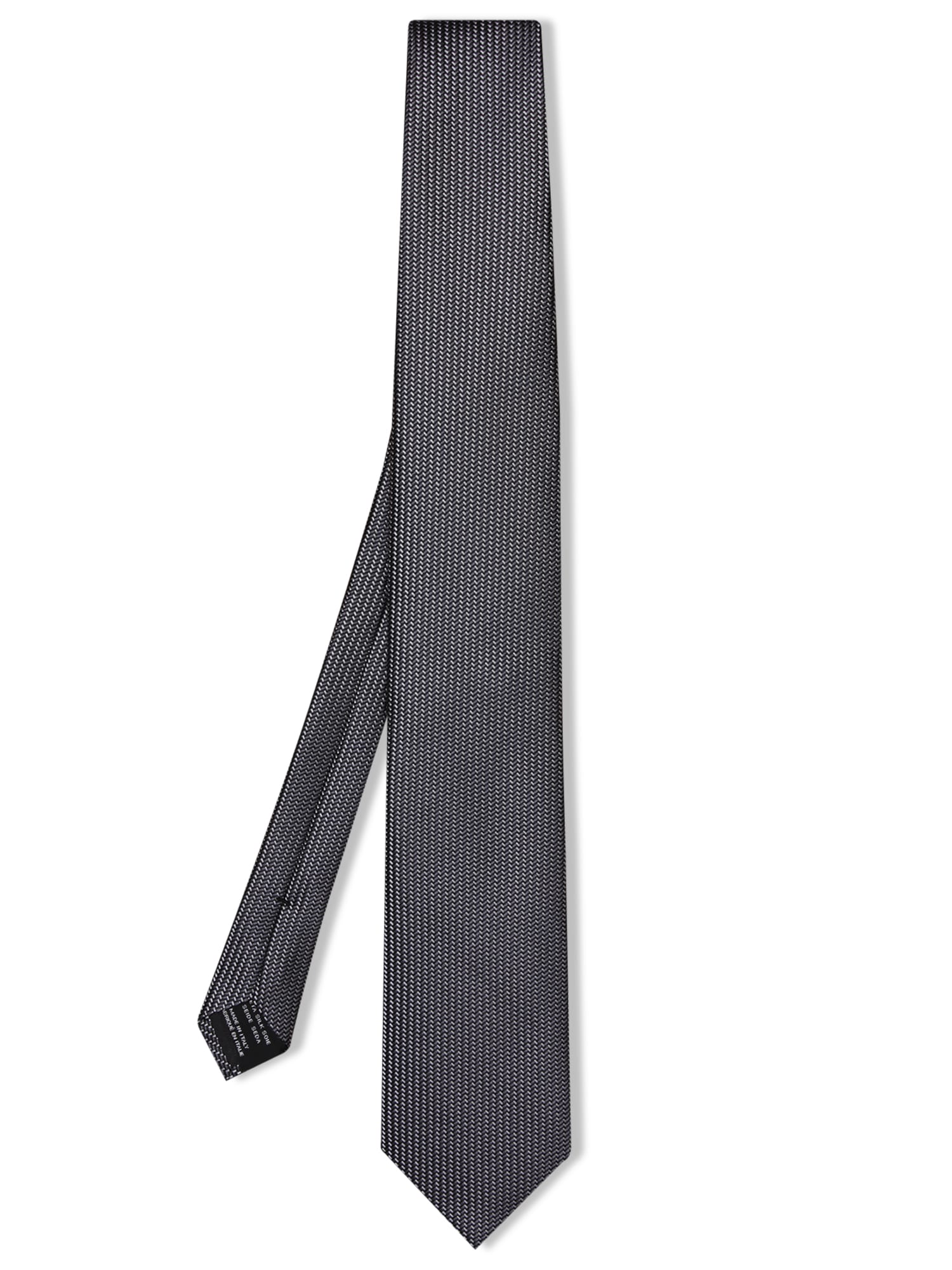 Shop Tom Ford Silk Tie Grey/black