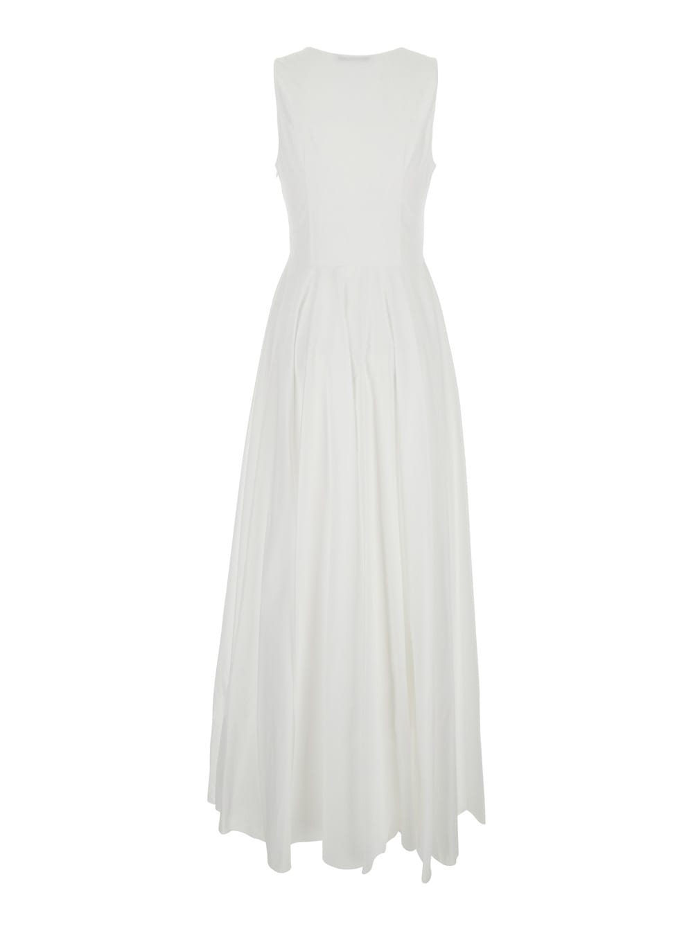 Mauro Grifoni Abito Lungo In Cotone In White