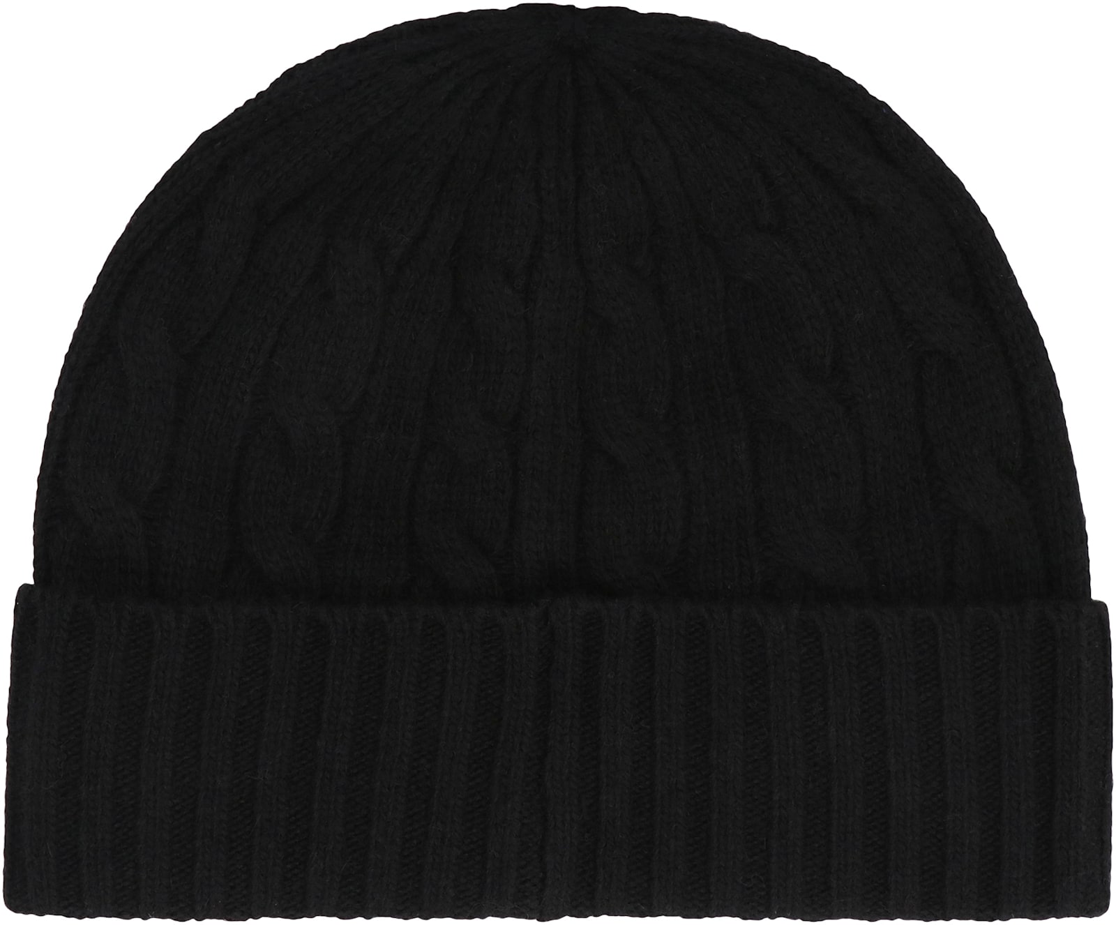 Shop Polo Ralph Lauren Knitted Wool Beanie Hat In Black