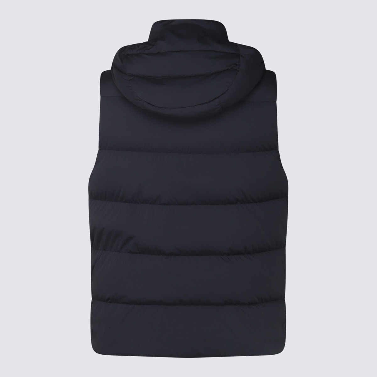 Shop Moorer Navy Blue Down Jacket