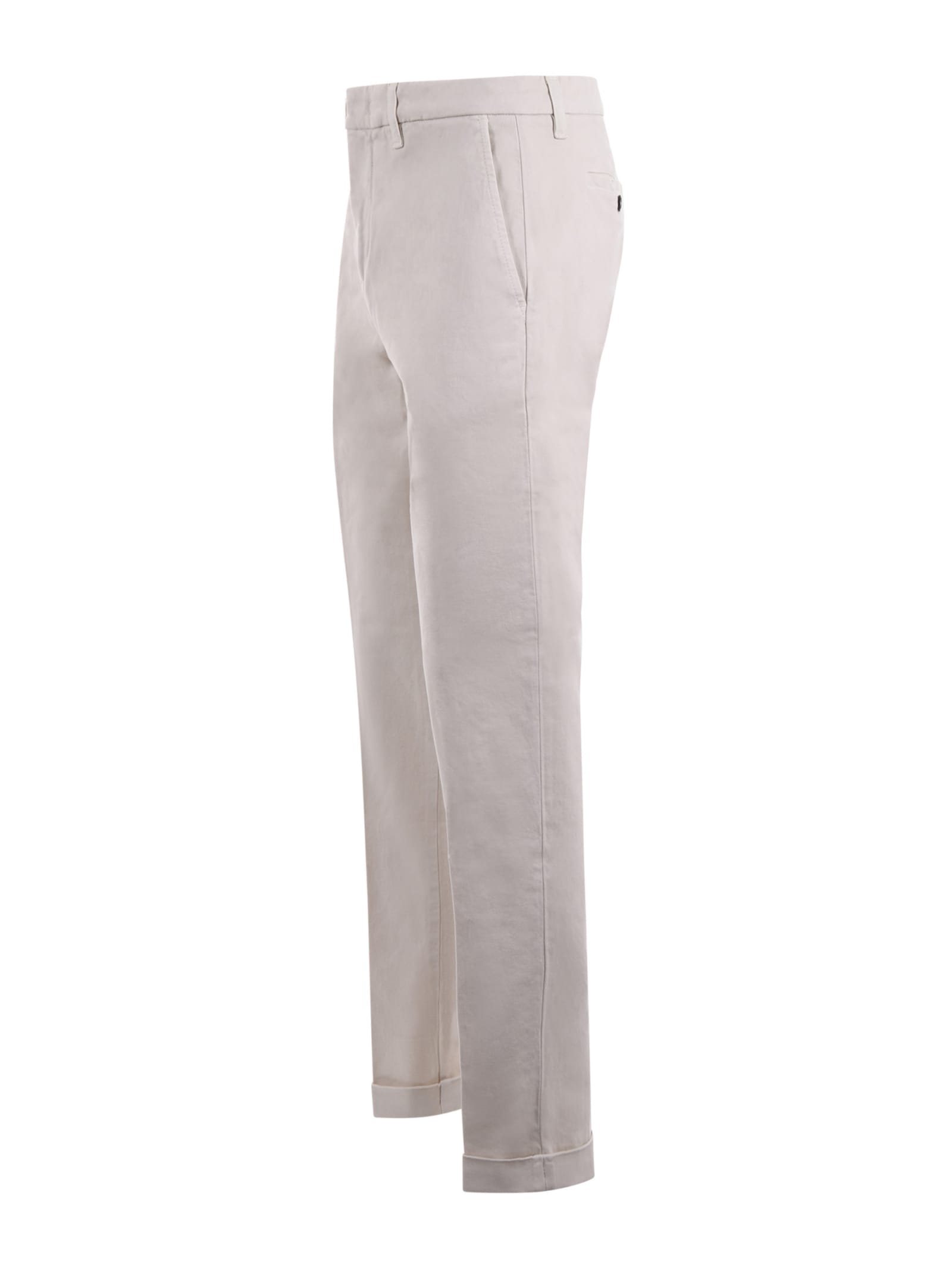 Shop Fay Trousers In Ivory