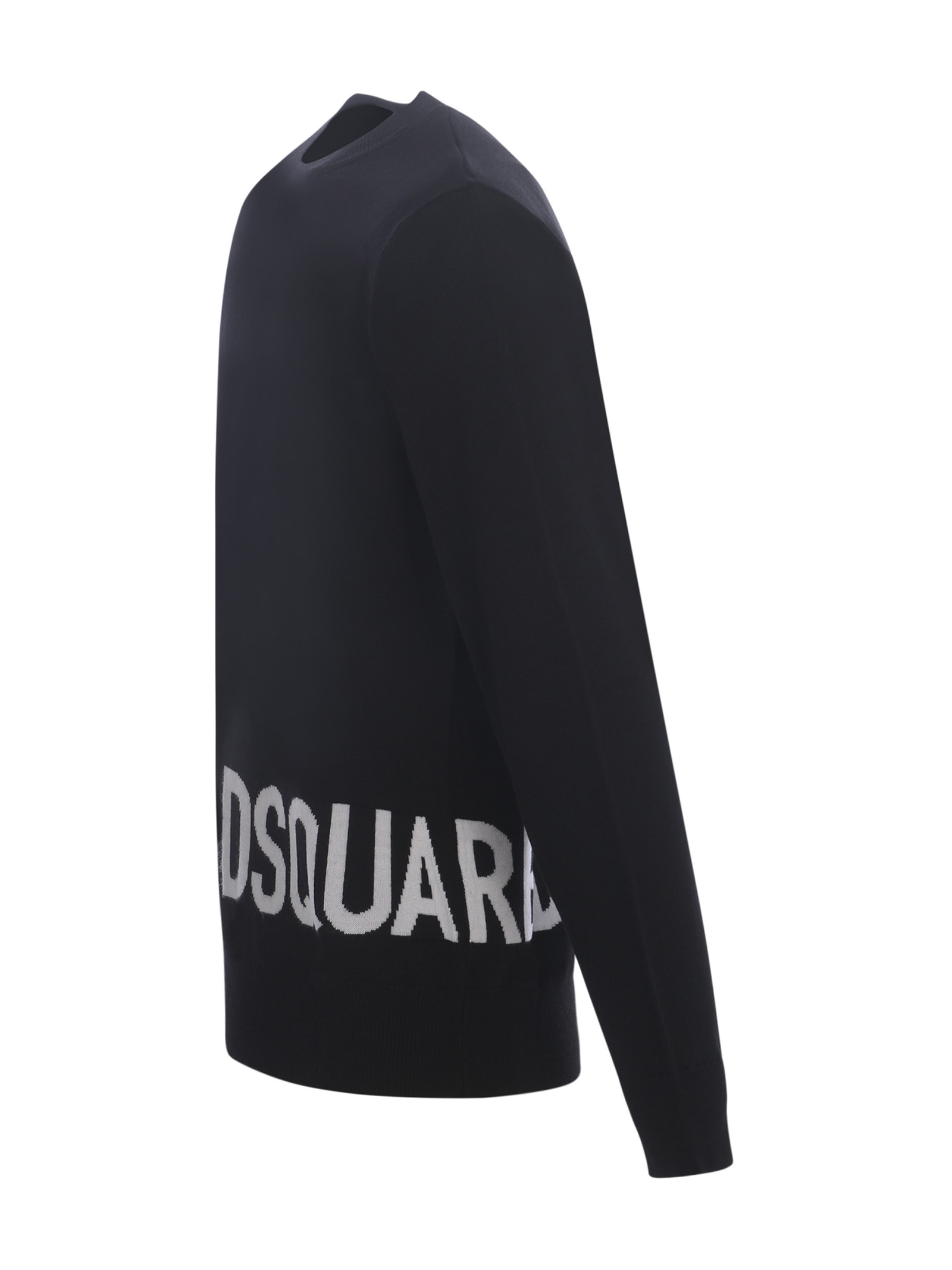 Shop Dsquared2 Sweater  In Virgin Wool In Black