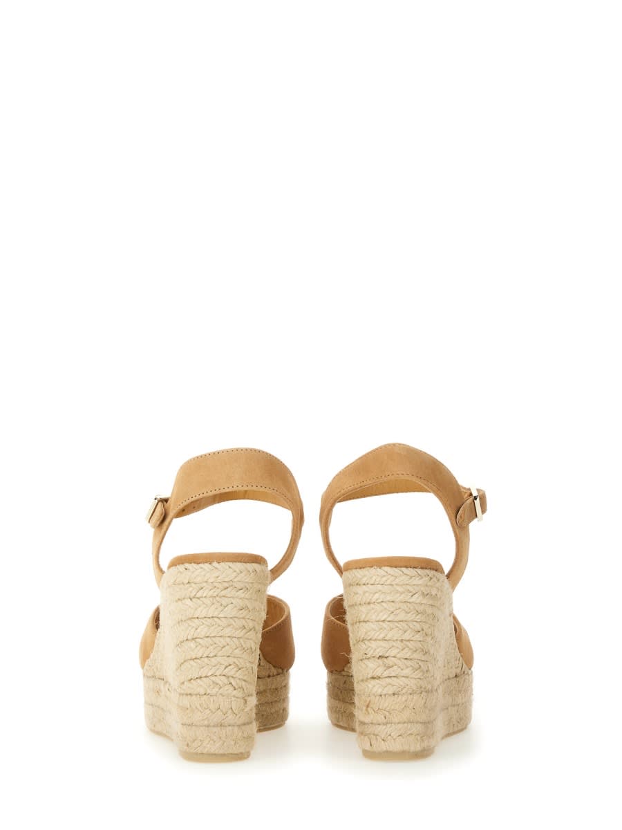 Castaã±er Castañer Wedge Sandal "blaudell" In Beige