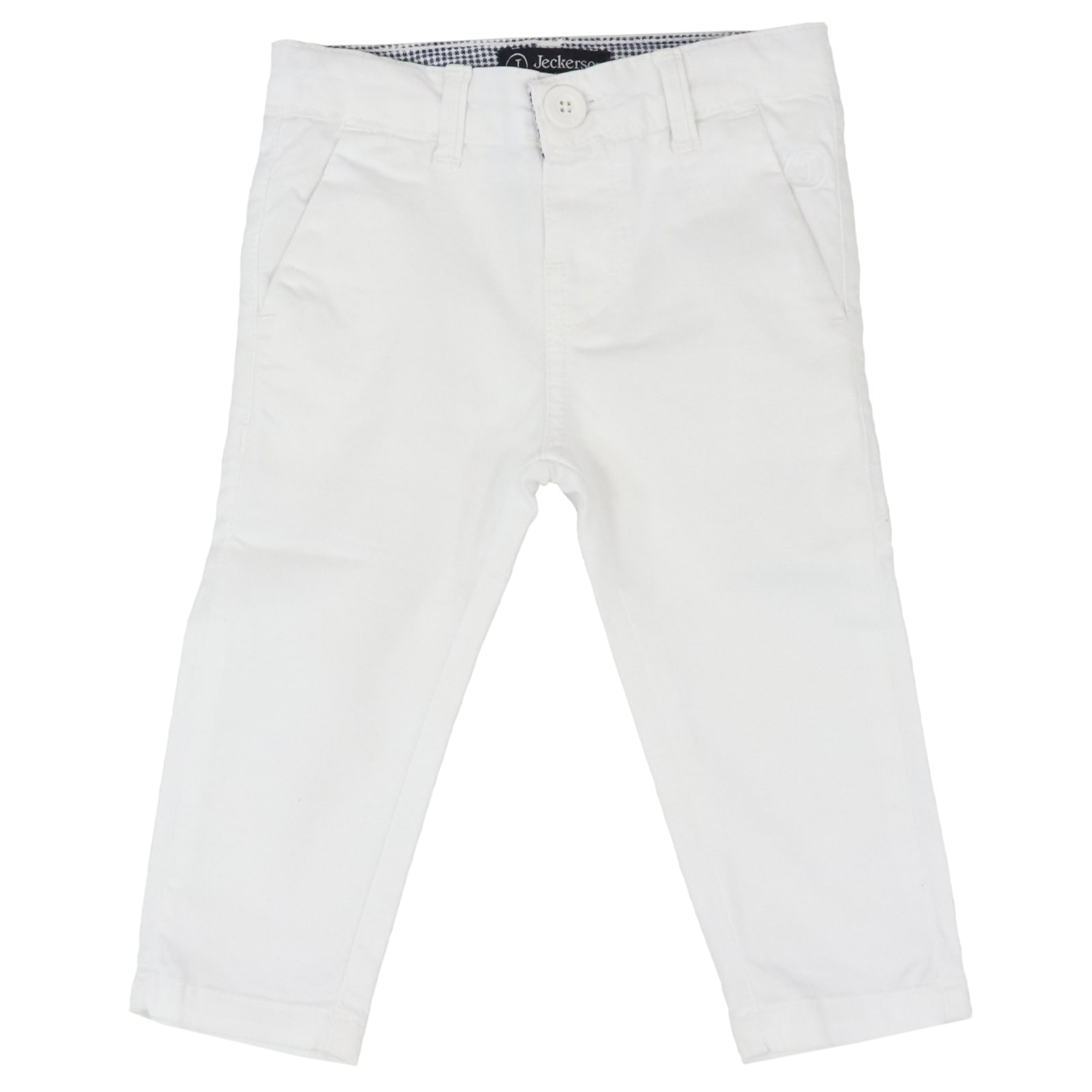 Jeckerson Babies' Cotton Trousers In White