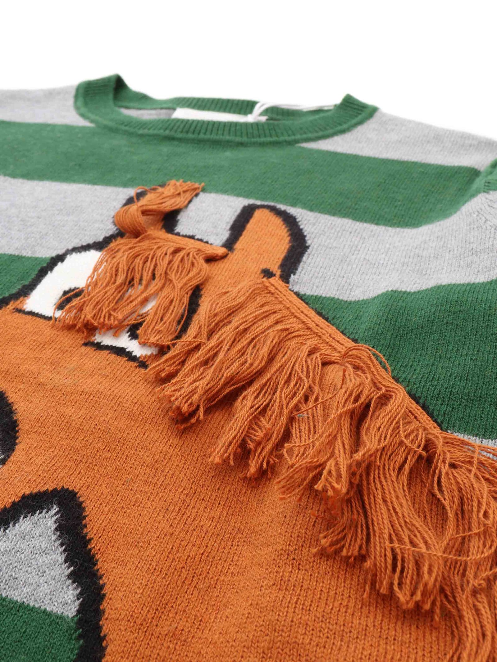 Stella Mccartney Striped Sweater In Multicolor