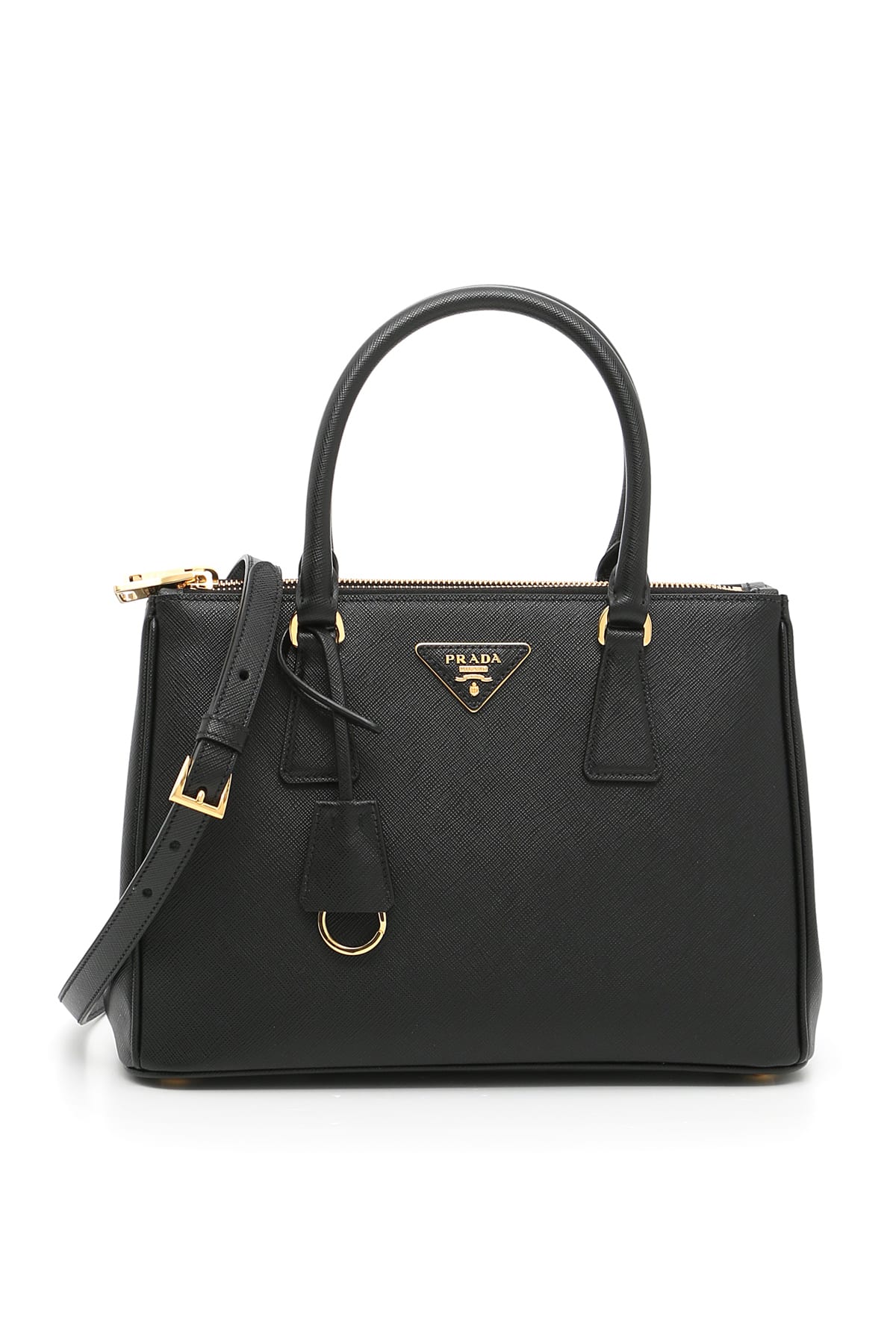 Prada Saffiano Lux Galleria Bag In Nero (black)