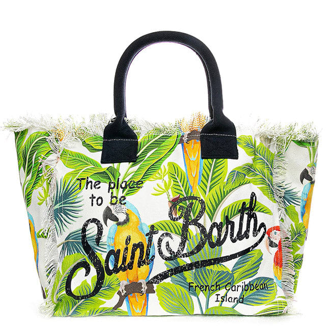 MC2 Saint Barth Vanity Shoulder Bag With Tropical Print