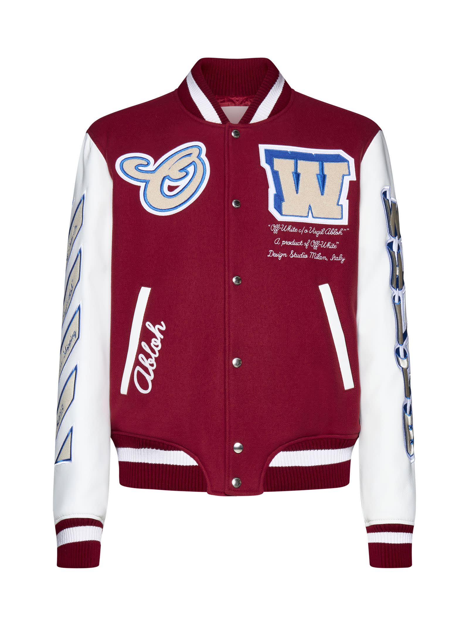 Varsity Wool-blend Bomber Jacket