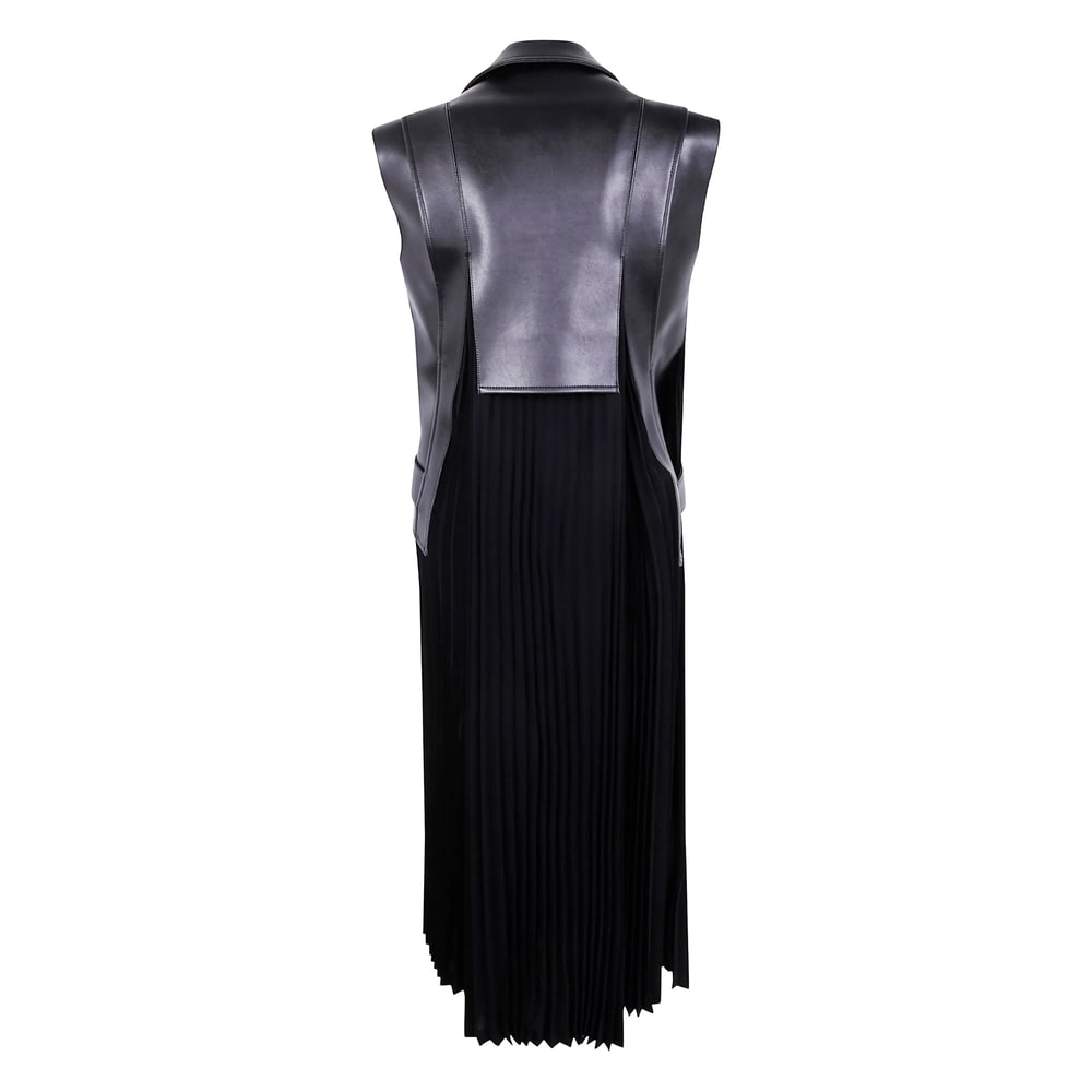 Junya Watanabe Sleeveless Long Jacket Belted Waist In Black