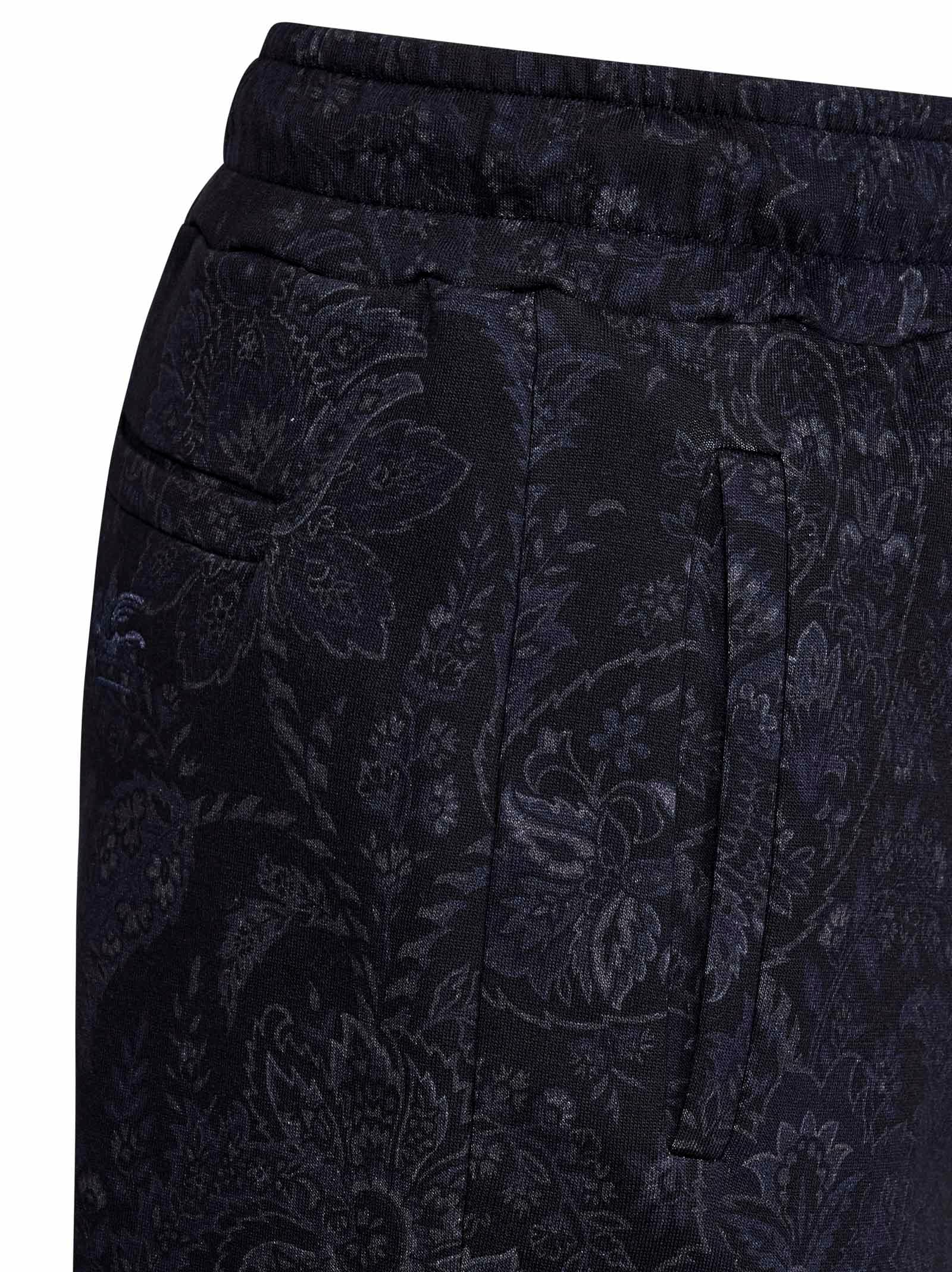 Shop Etro Trousers In Blue