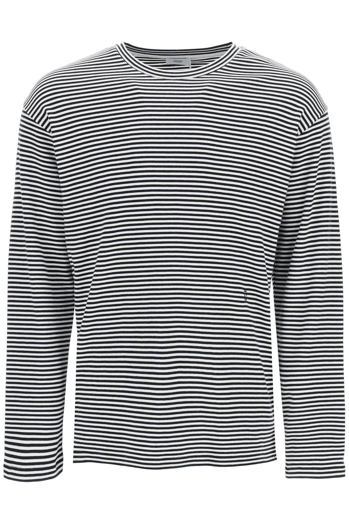 Closed L/s Striped Cotton T-shirt