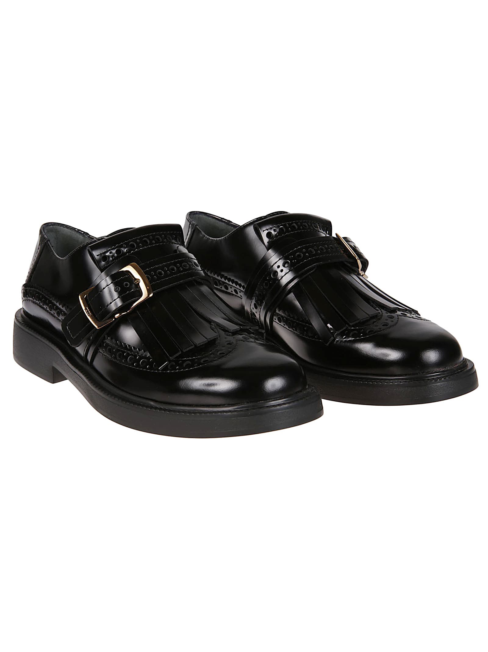 Shop Tod's Monk 20l Loafers In Nero